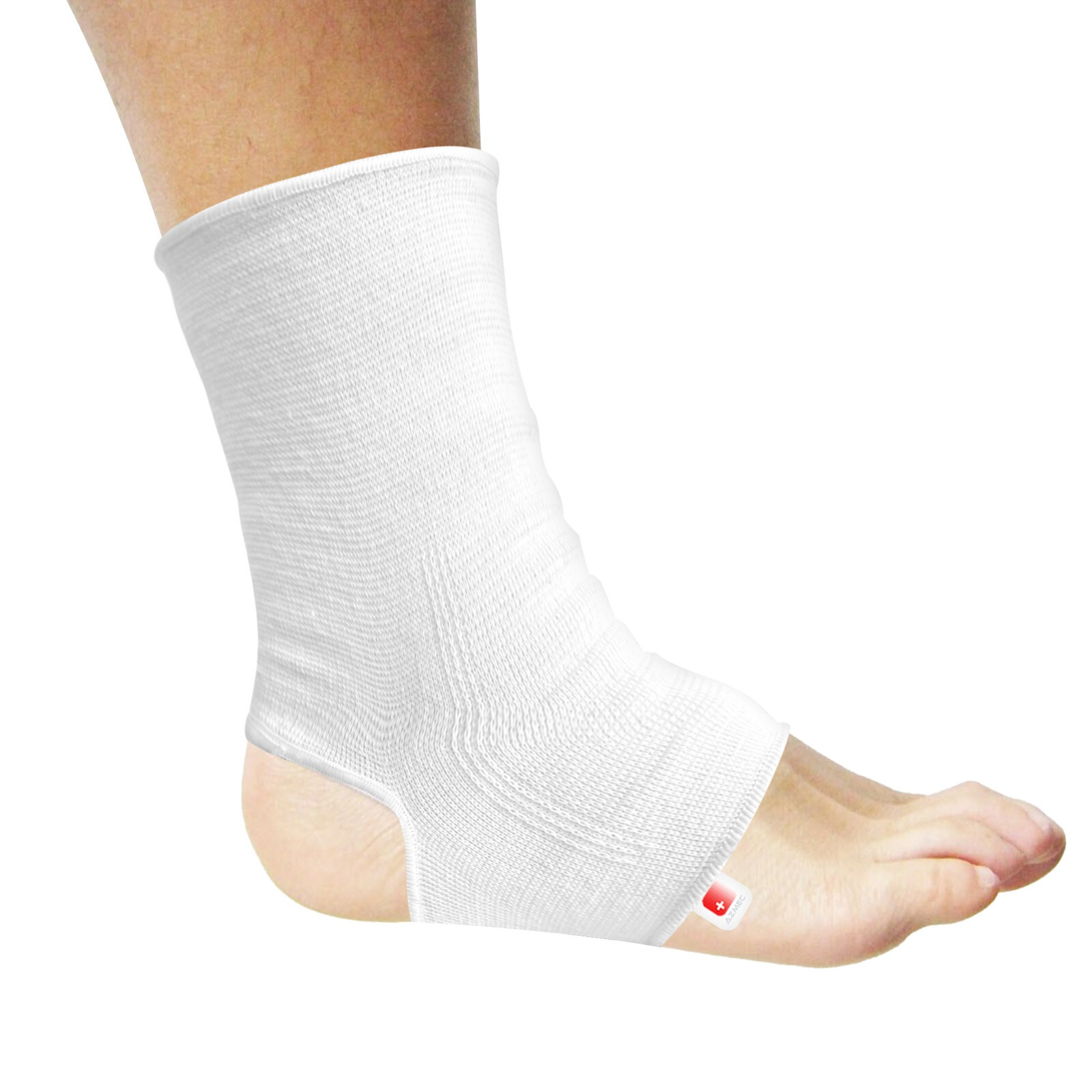 Ankle Support Foot Sleeve Open Heel, Light Elastic & Breathable Knitted Fabric