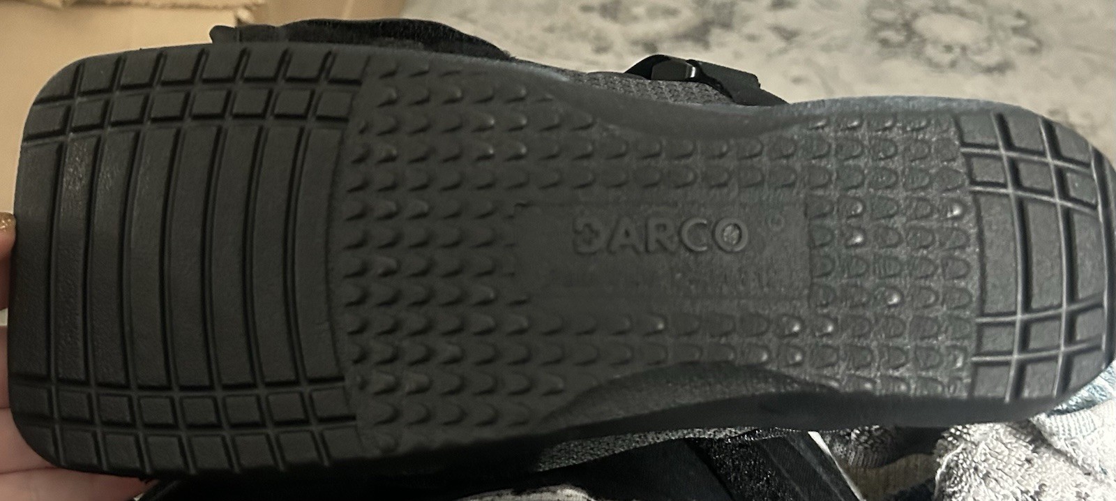 NEW DARCO MedSurg Medical Surgical Shoe Post Op Women Large Square Toe Black