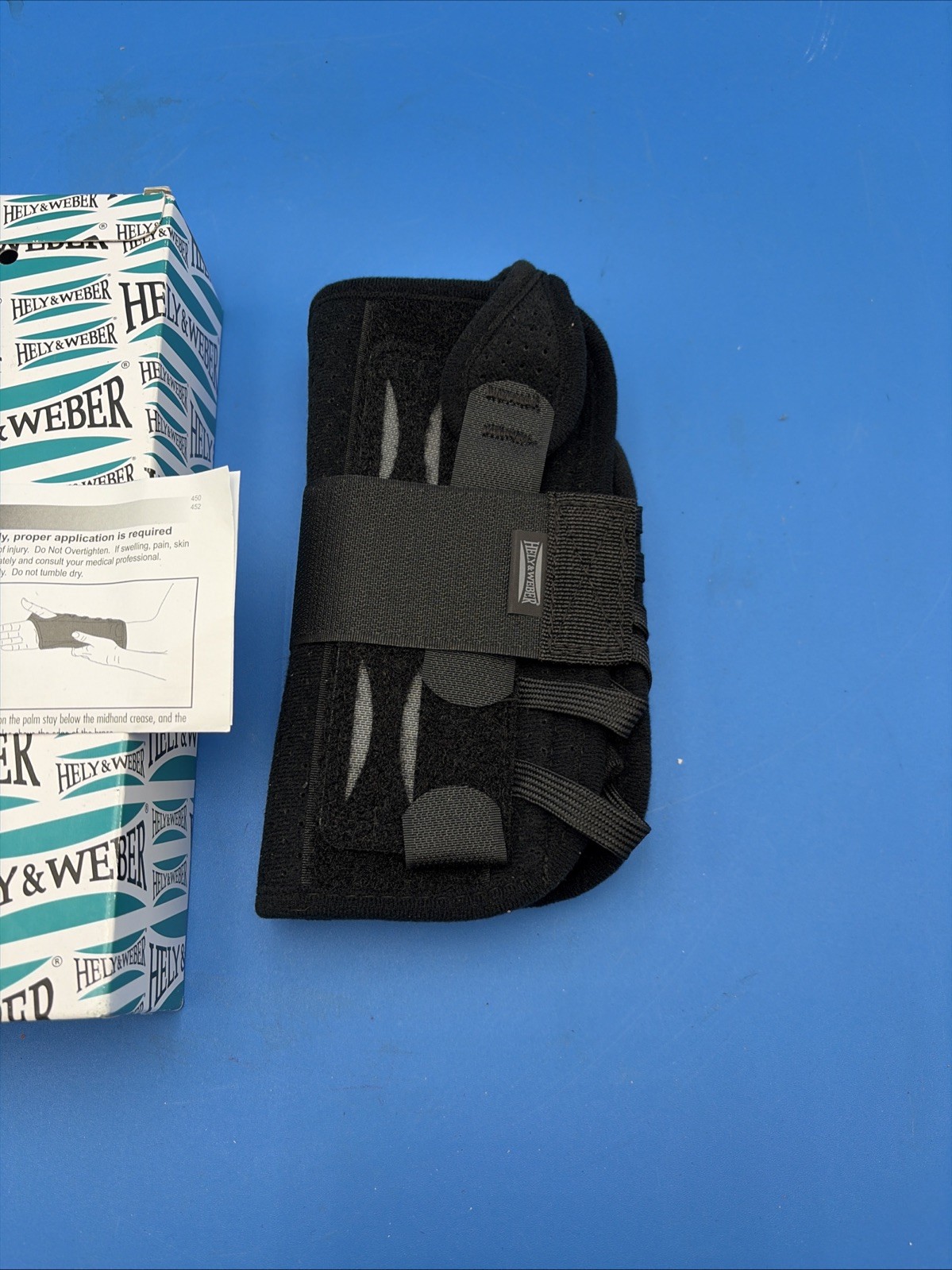 Hely & Weber Titan Wrist Left Lacing Orthosis Wrist Brace Regular 450 Left Black