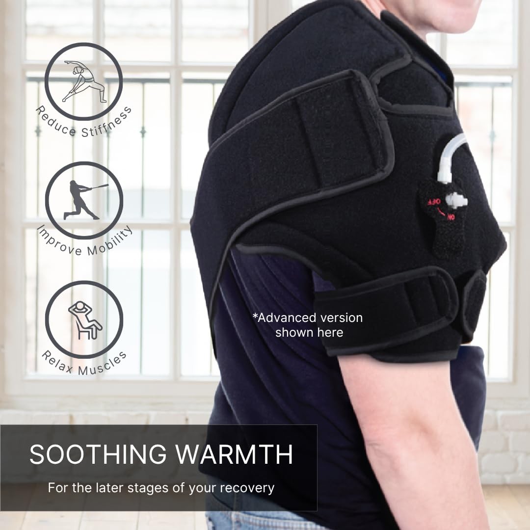 NatraCure Advanced Hot or Cold Therapy Shoulder 1 Count (Pack of 1), Black