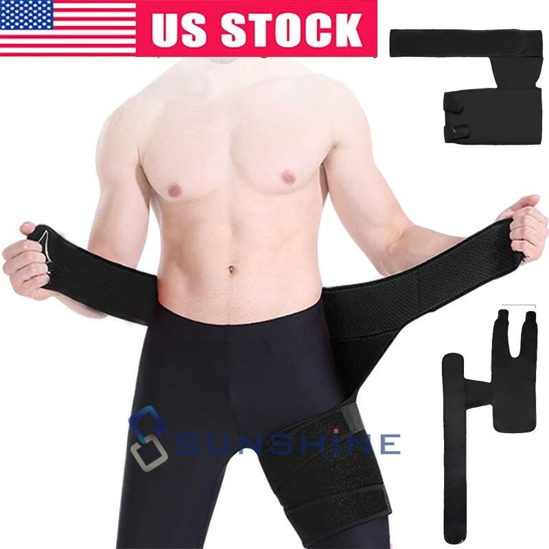 Hip Brace Compression Groin Support Wrap for Sciatica Pain Relief Thigh Recovery