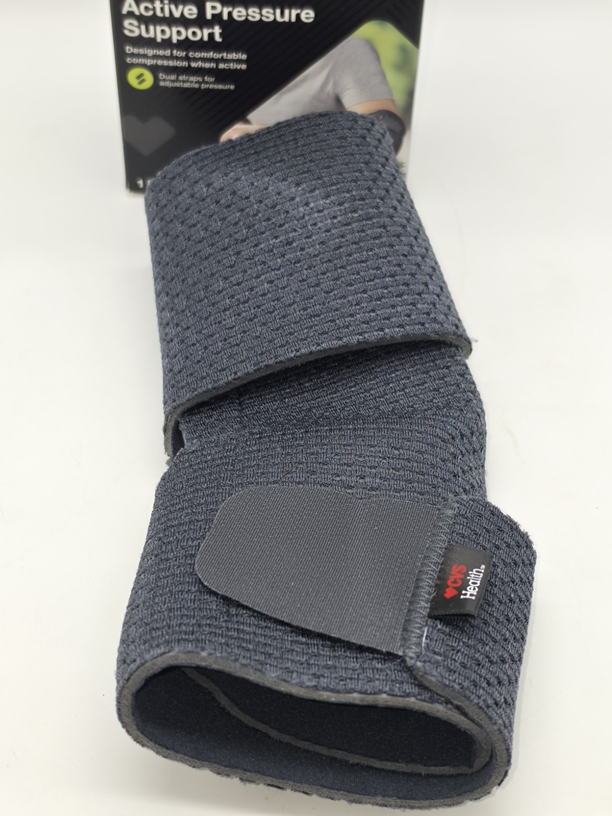 CVS Health Elbow- MODERATE Support – ONE SIZE – Active Pressure Support – 1 Ct.