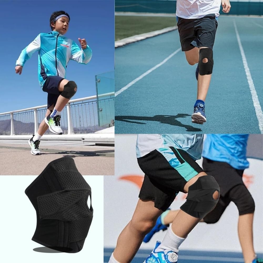 Malloraned Knee Brace for Women Men,Meniscus Support X-Large, Black