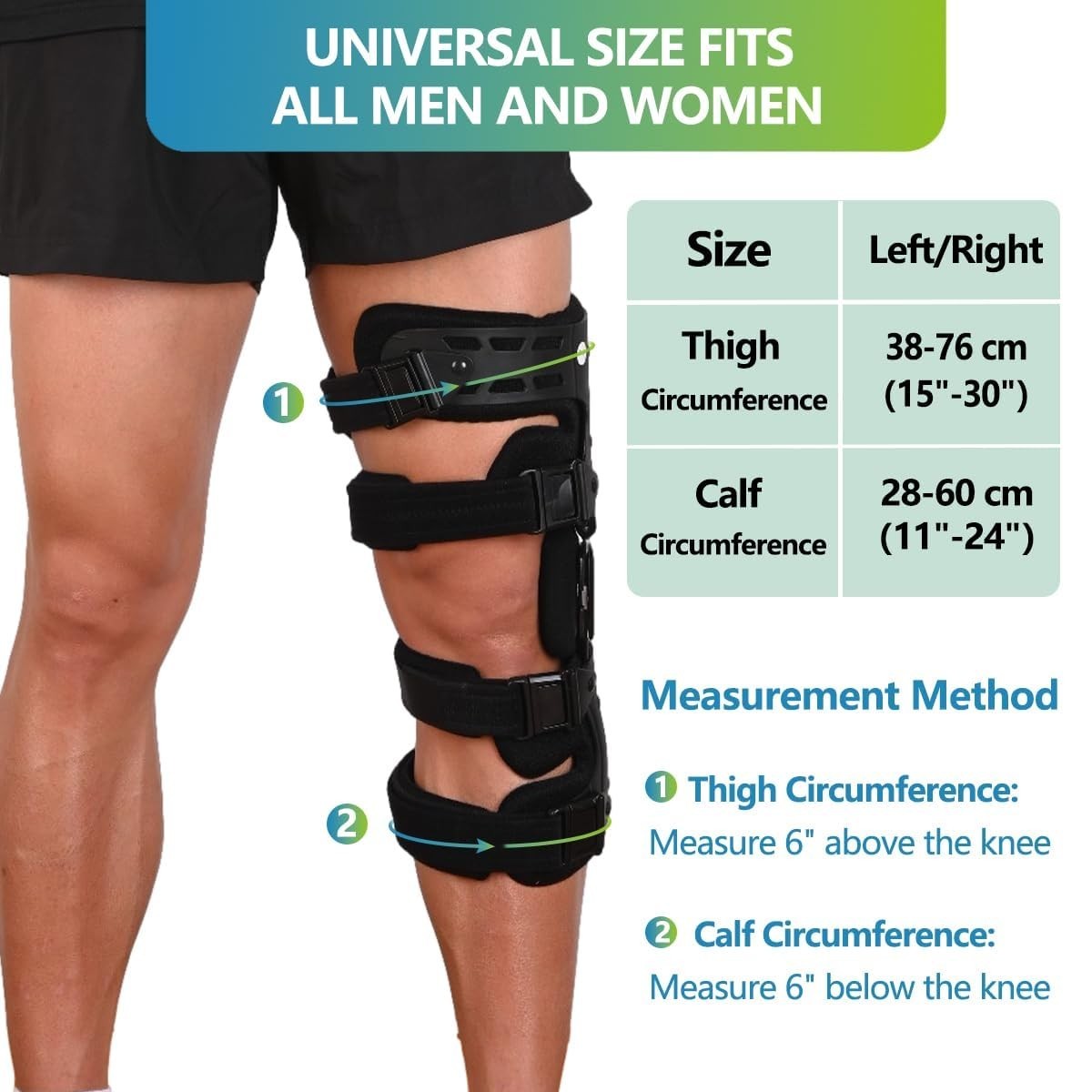Komzer ACL Knee Brace for Men & Women Knee Support for Running Large RIGHT