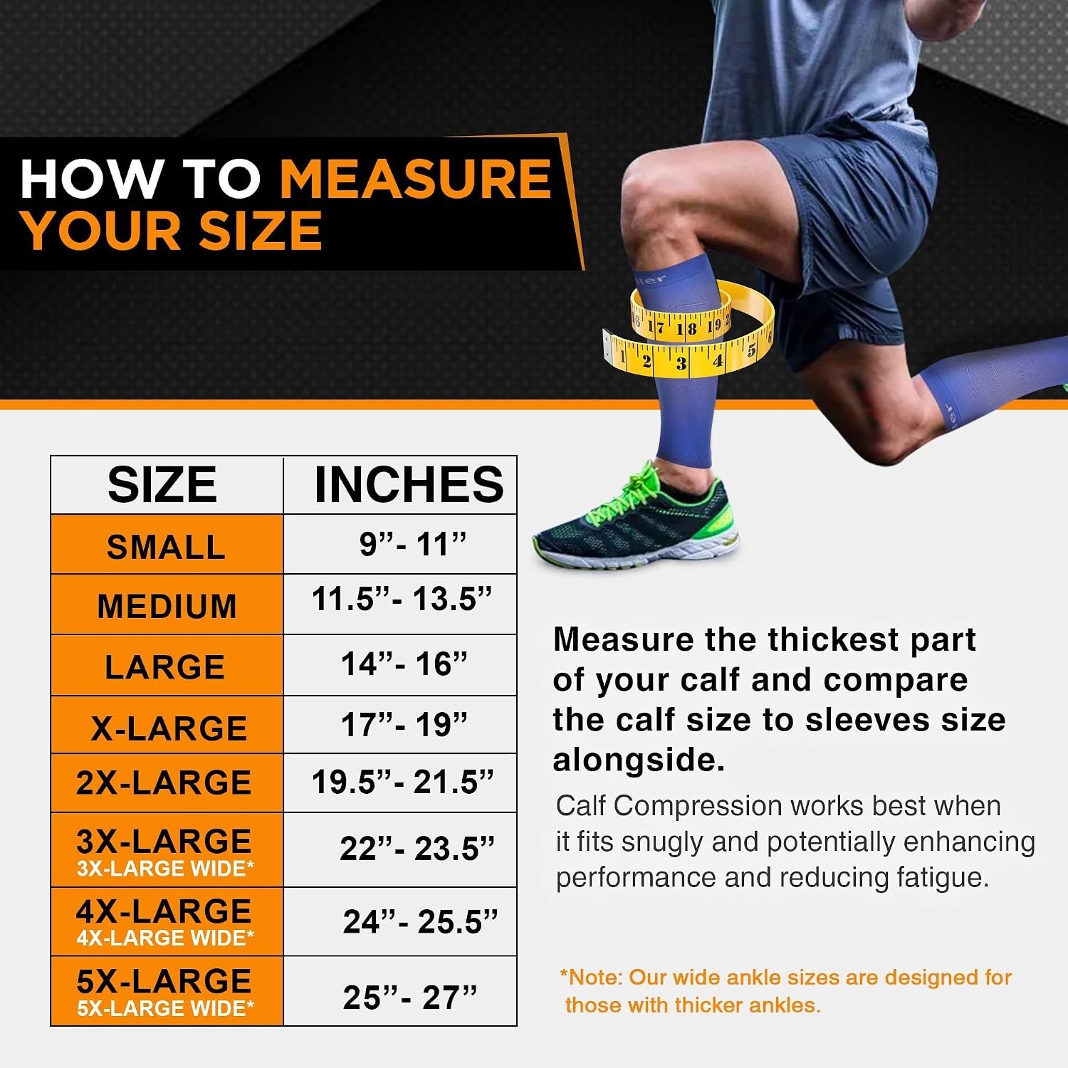 Doc Miller Calf Compression Sleeves 30-40 mmHg Gray