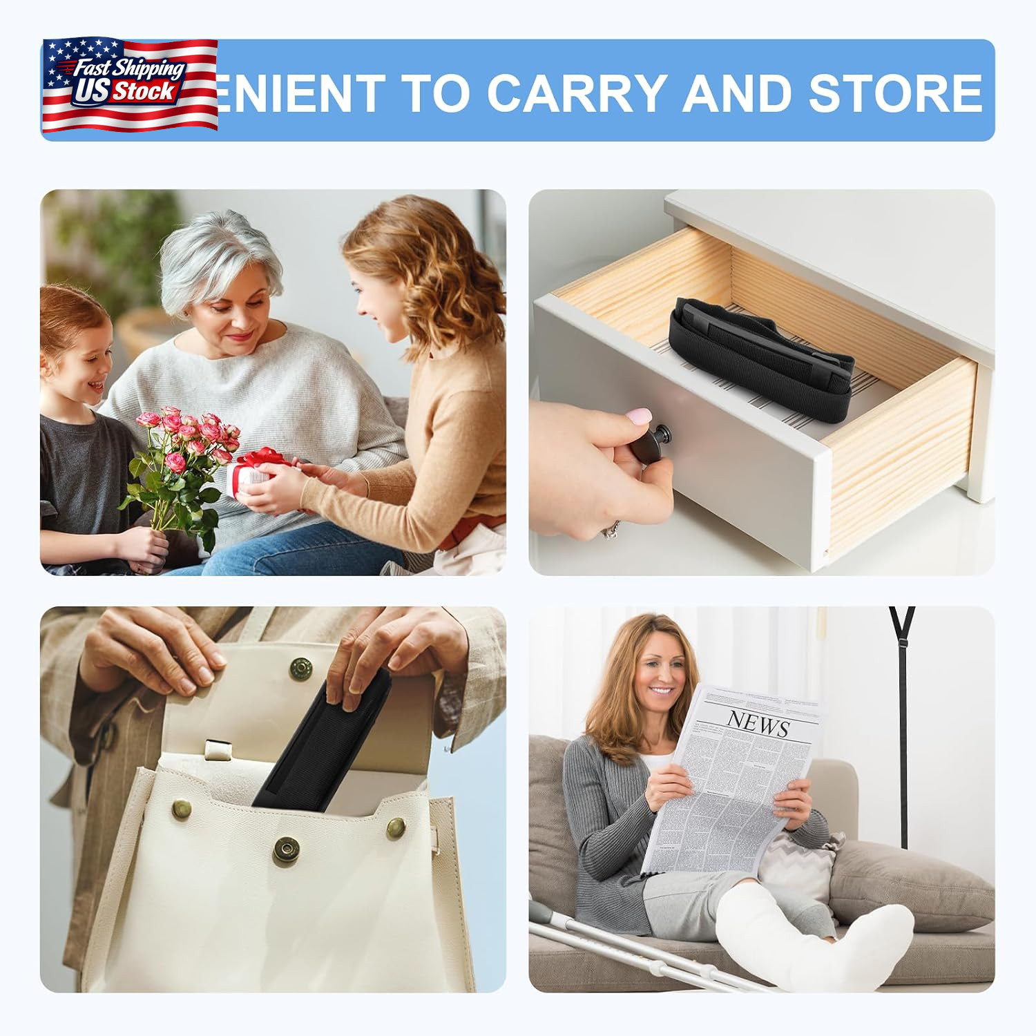 Rigid Leg Lifter for after Knee Surgery, Extra Long Leg Lifters for Elderly, Adj