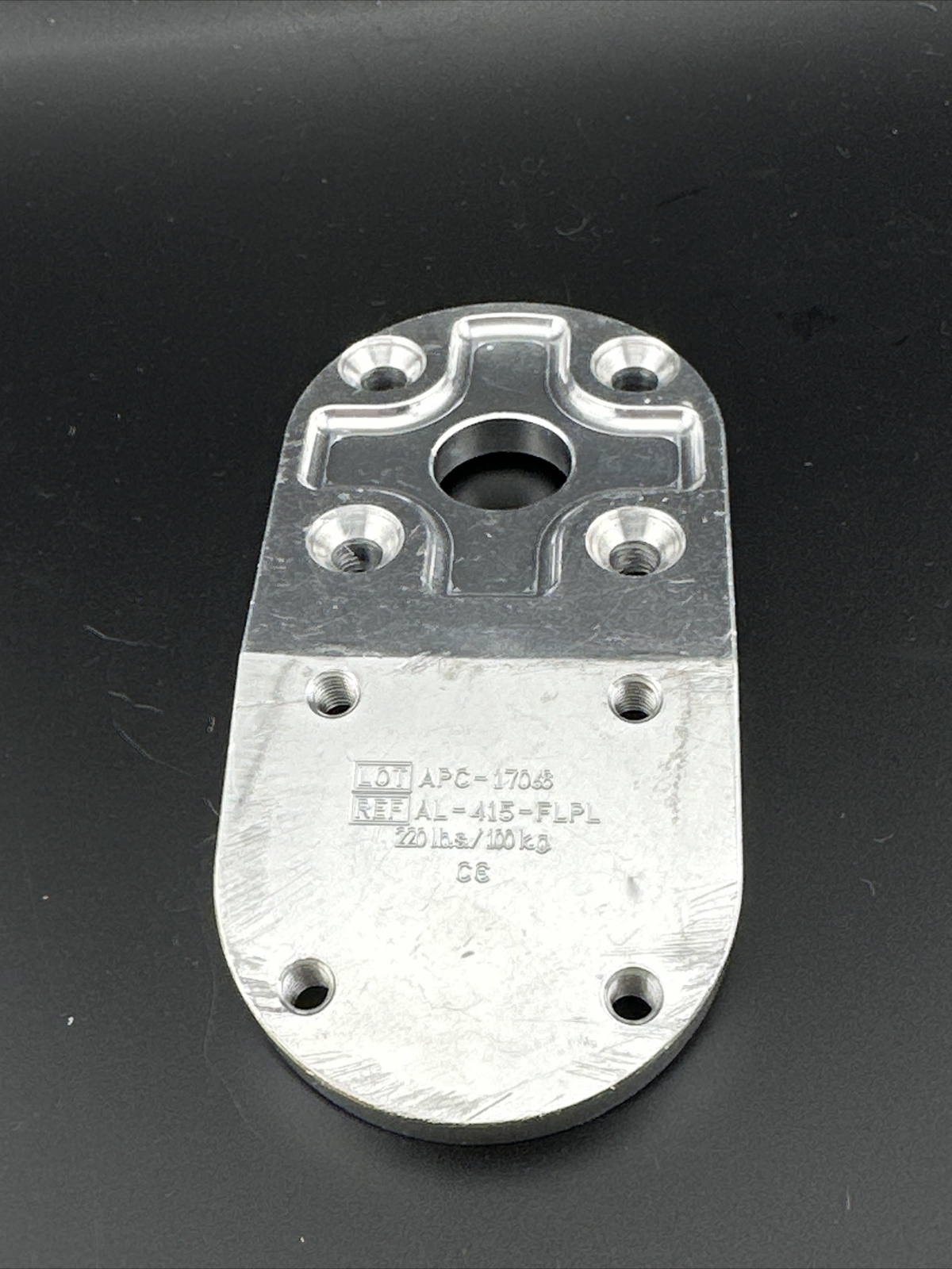 15 Degree Prosthetic Flexion Plate. Prosthetic Component, Part, Adapter