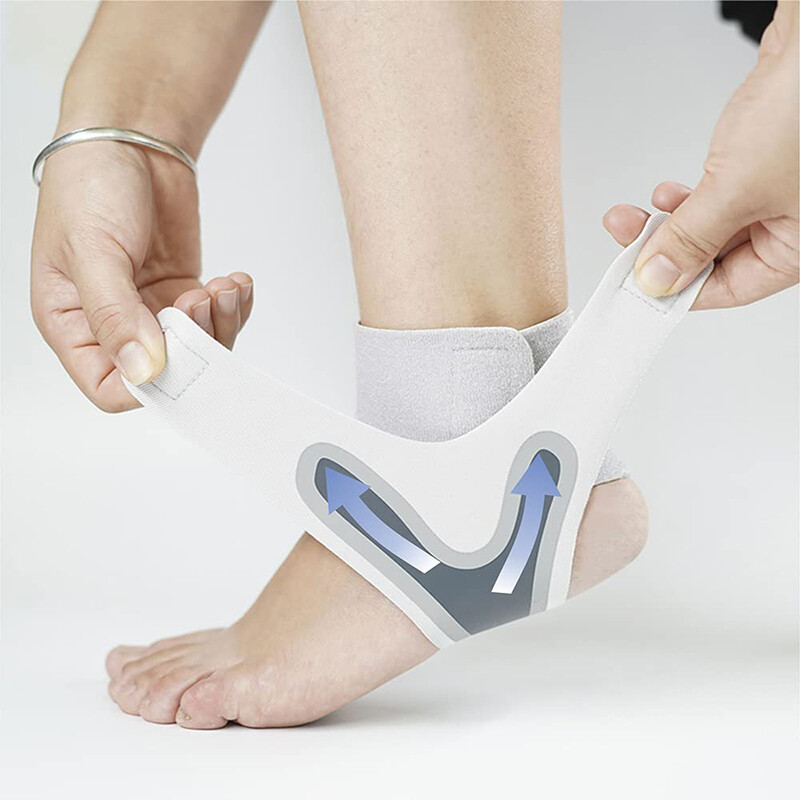 Ankle Support Brace Compression Wrap Plantar Fasciitis Foot Pain Relief Sports