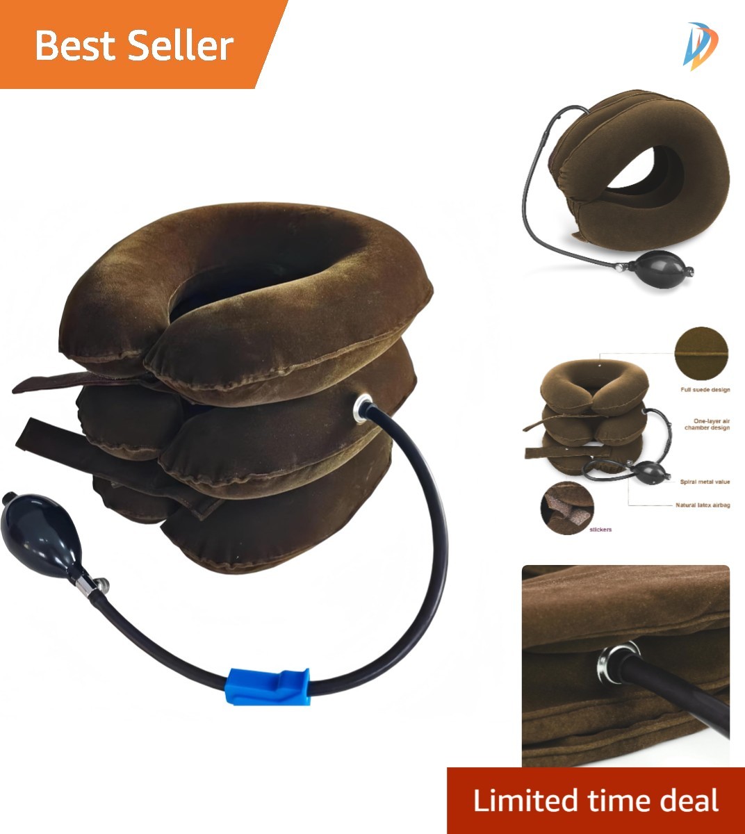 Home and Travel Friendly Inflatable Neck Stretcher – Easy Pain Relief for Adults