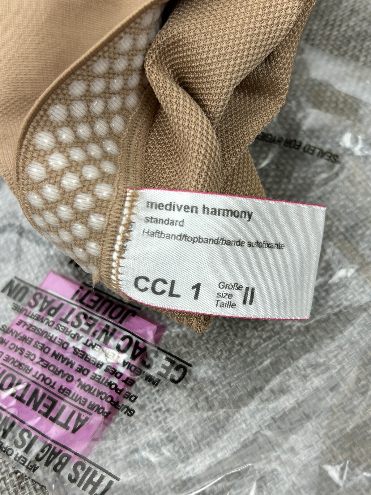 Medi Mediven Harmony Compression Arm Sleeve 2Y01702, 20-30 mmHg Size II Caramel