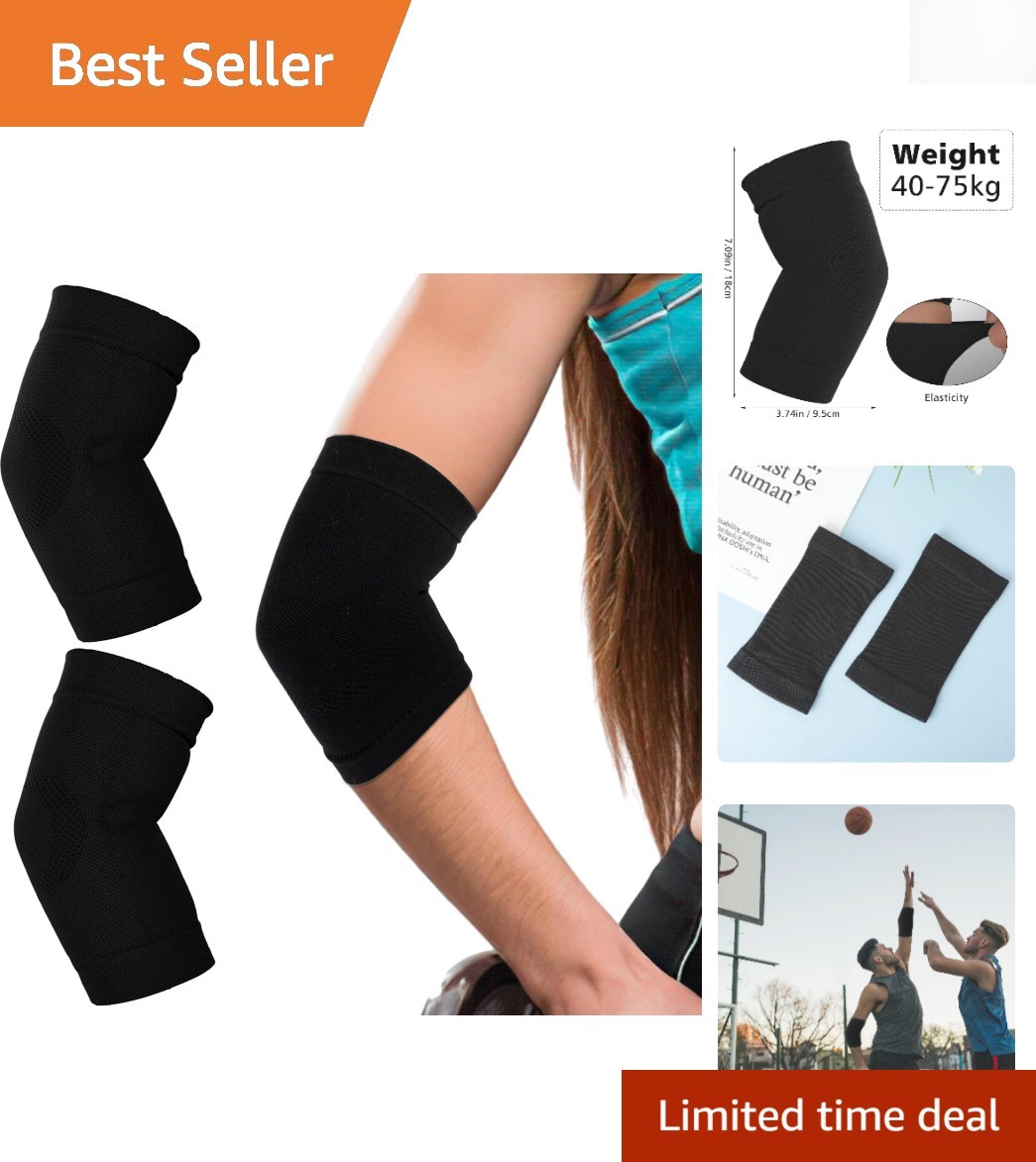Comfort-Fit Elbow Compression Sleeves for Relief from Arthritis and Sports Pain