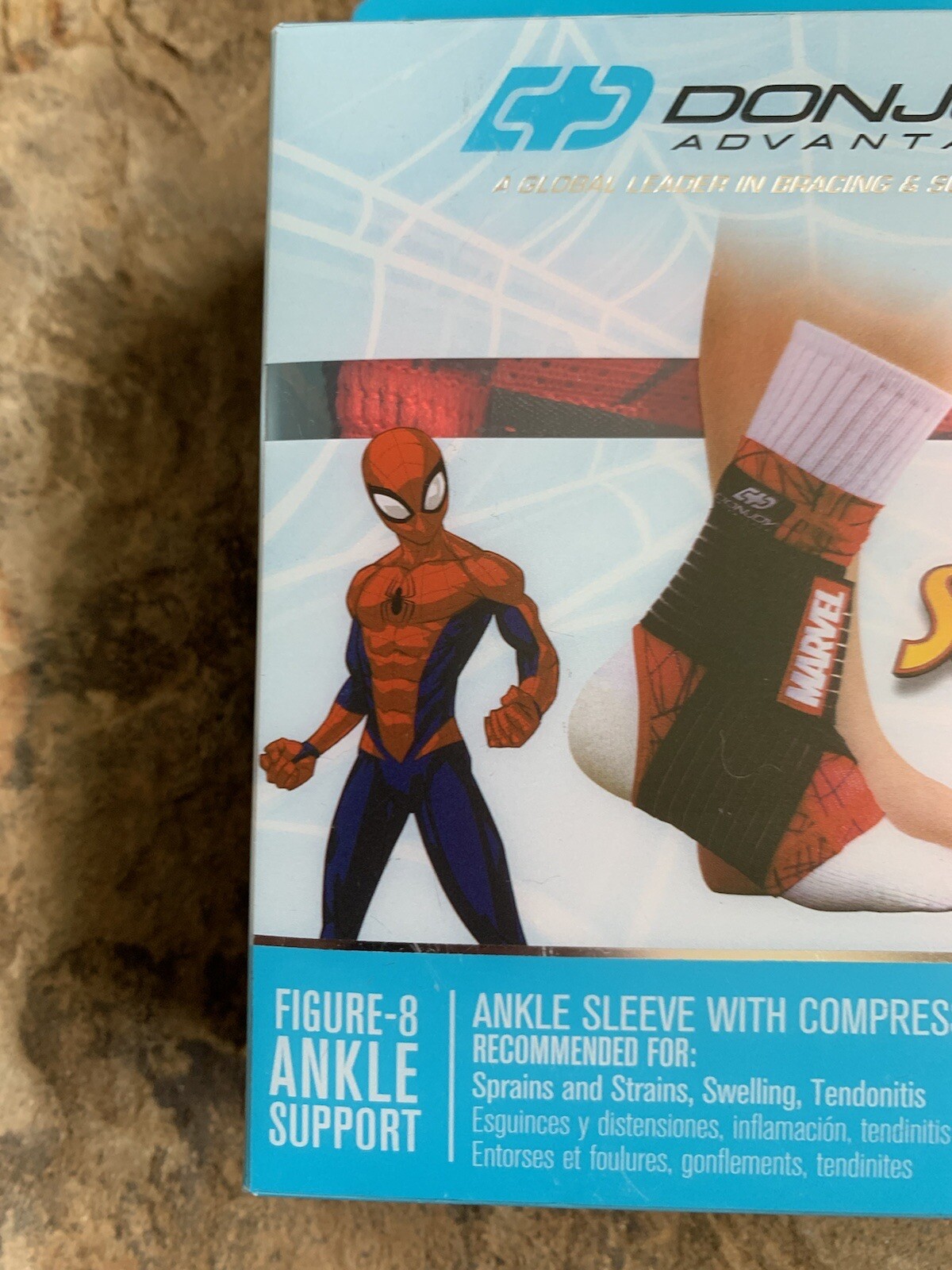Donjoy Youth Spiderman Figure-8 Ankle Support. New