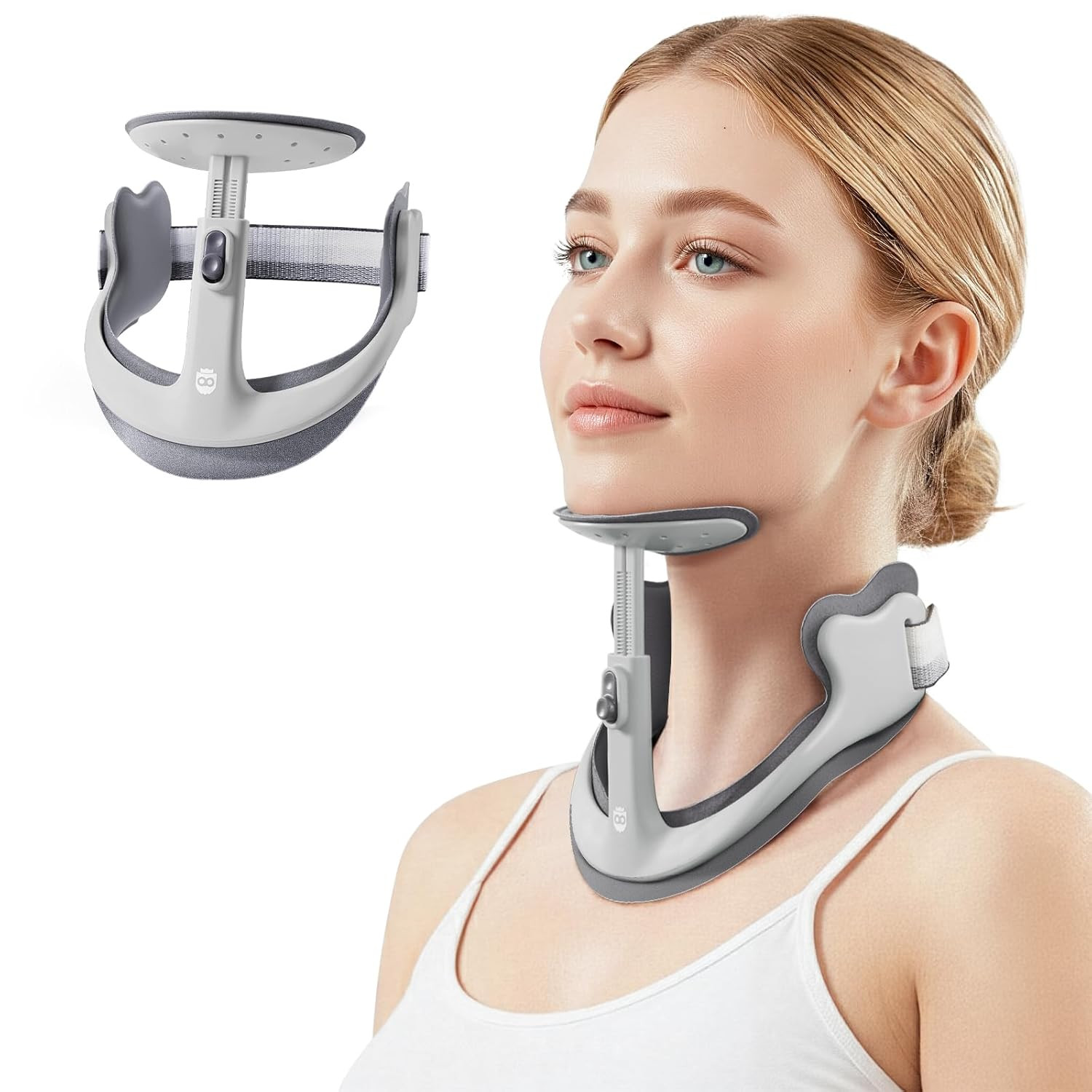 Posture Corrector for Neck & Cervical Spine Alignment – 360° Adjustable Neck Col