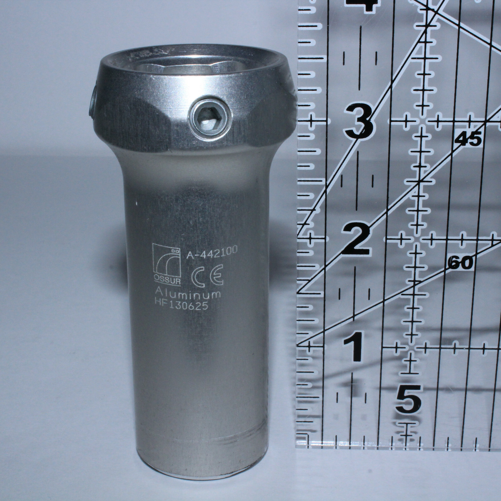 OSSUR A-442100 PROSTHETIC SHORT FEMALE SINGLE ADAPTER – 90mm 3.5″ Aluminum