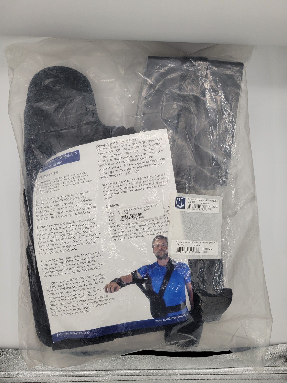 New Comfortmax Shoulder/Arm Abduction System CK-800 Universal Large L3960