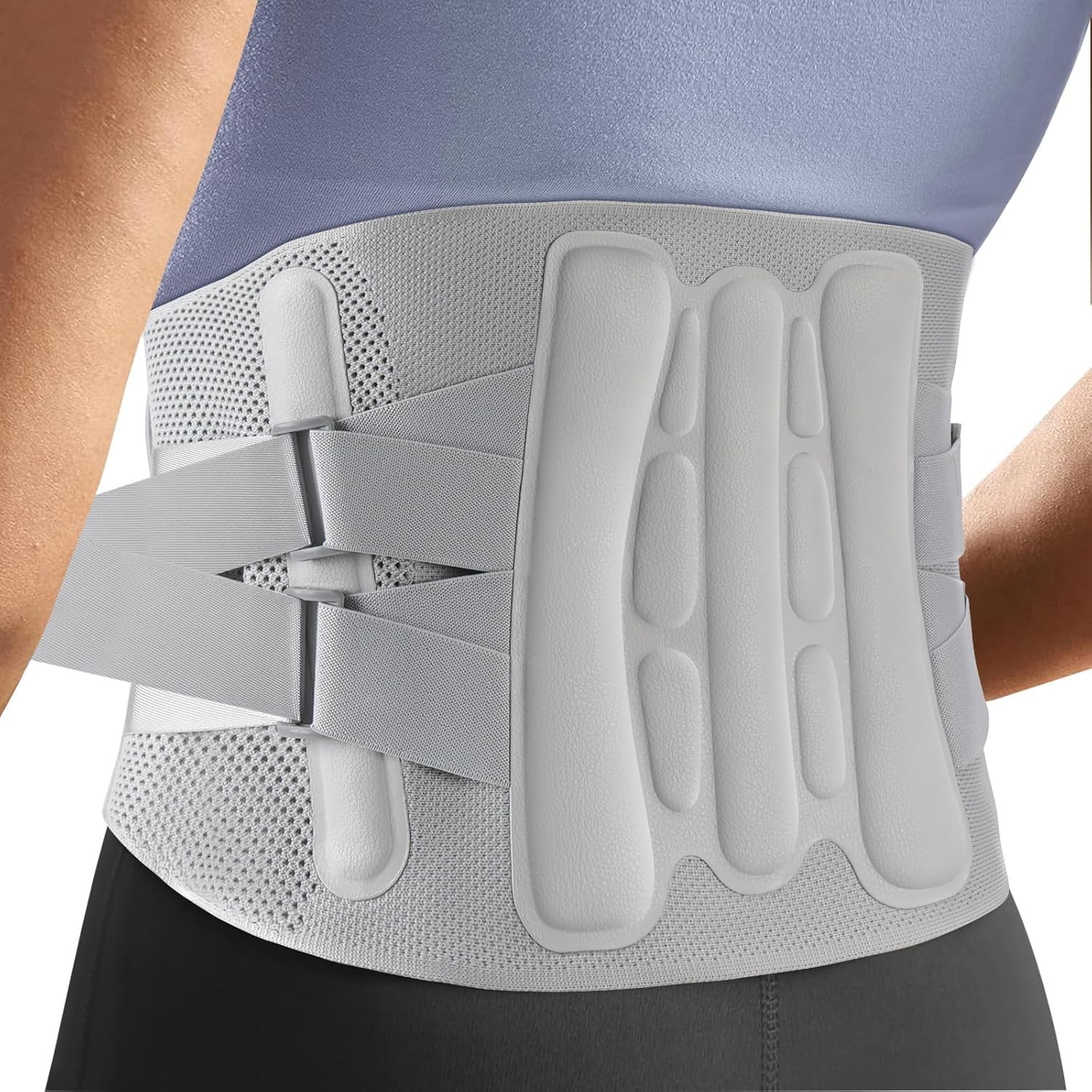 Heavy-Duty Adjustable Back Brace-Size XLBelly 45.3-53.1 in Features Removable…