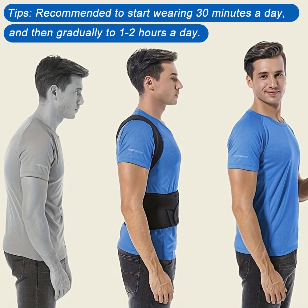 Adjustable Lumbar Lower Back Support Belt Brace Posture Corrector Straightening