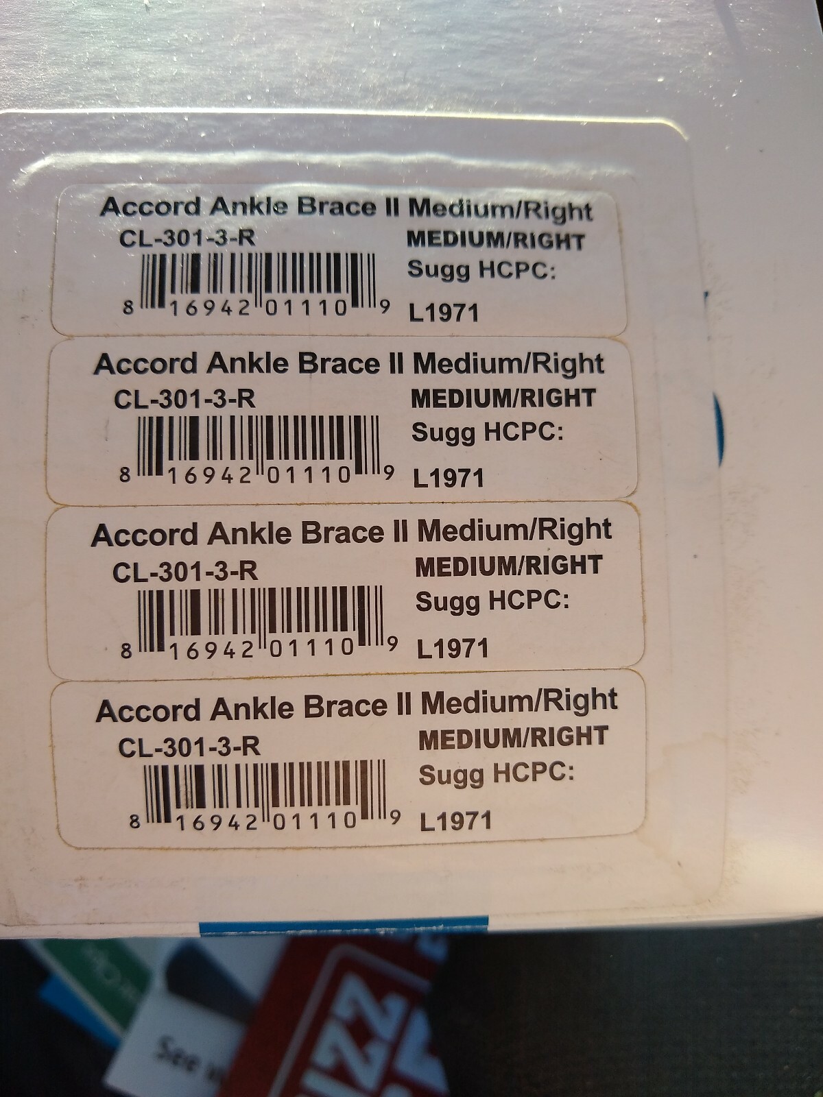 Comfortland Black Accord II Ankle Brace Medium RIGHT – CL-301-3-R NIB