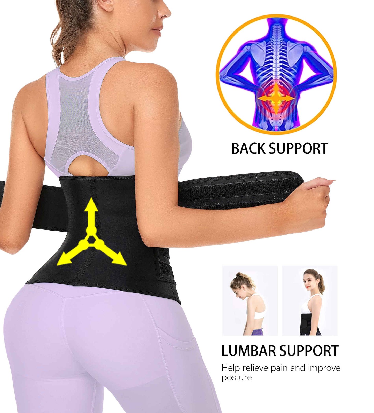 Corset Waist Trainer Training Shaper Body Shapewear Underbust Cincher Tummy Belt