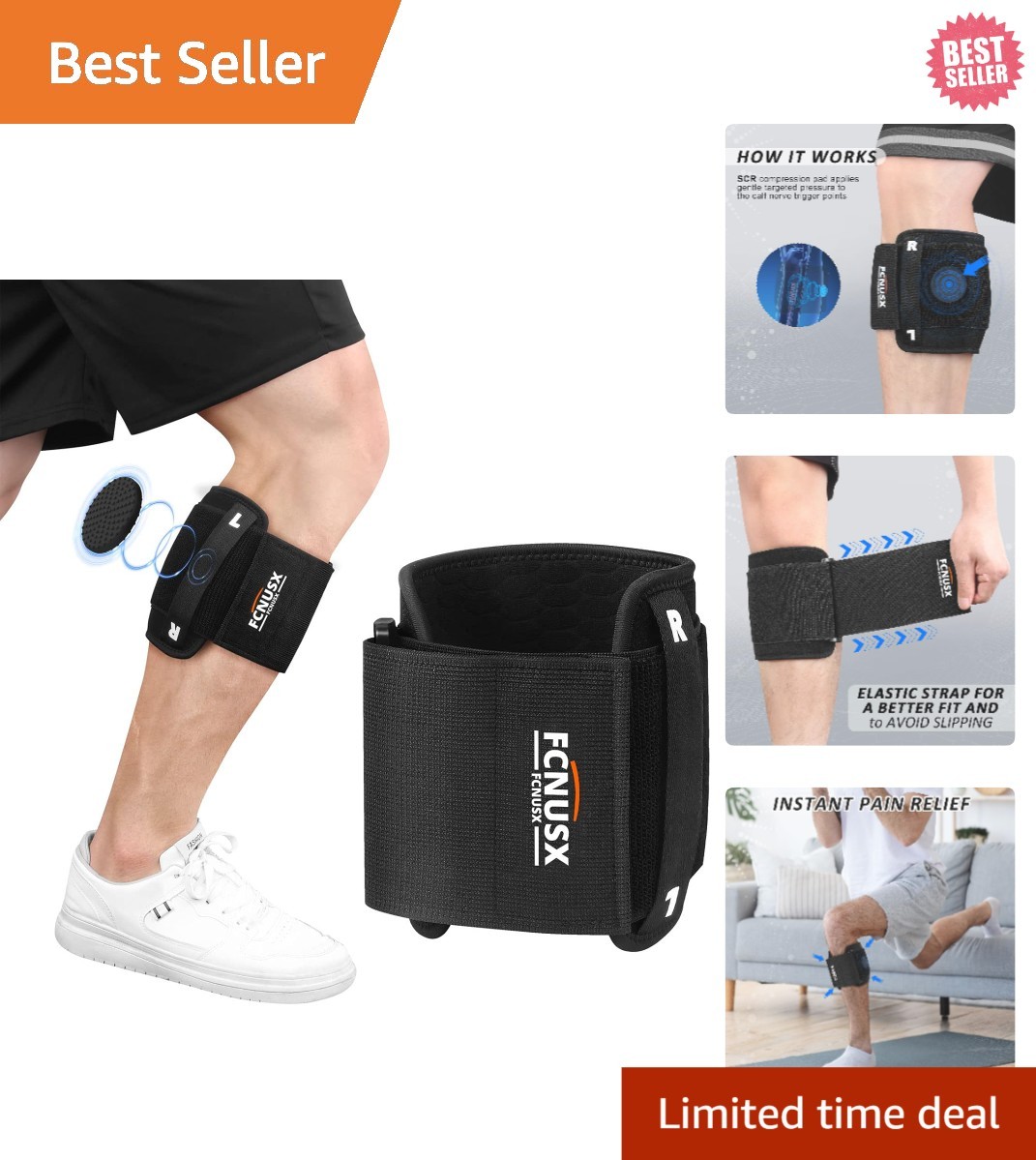 Medical-Grade Sciatica Brace – Adjustable Support for Back & Hip Pain Relief
