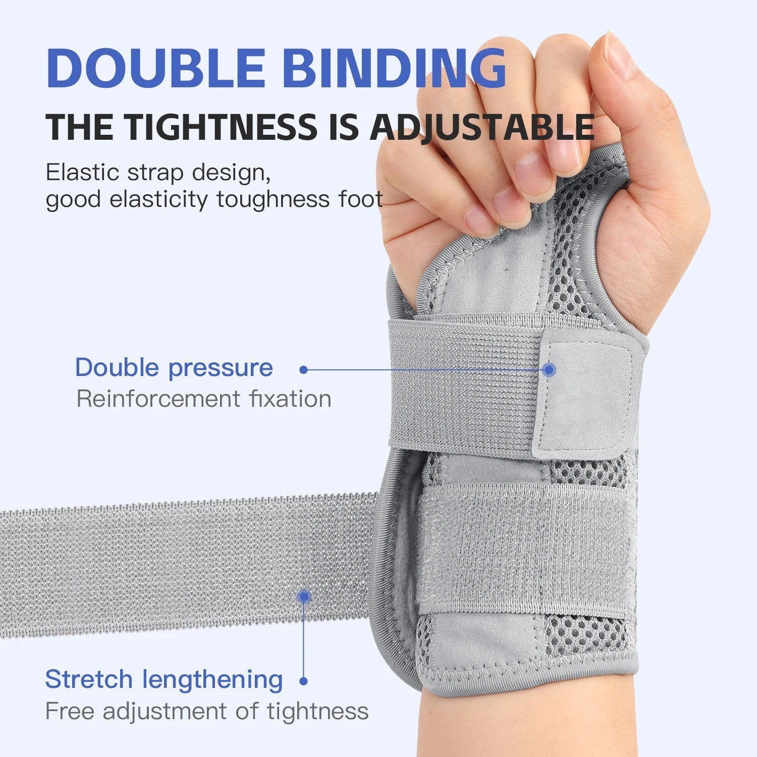 Wrist Brace with Splints for Carpal Tunnel Arthritis Tendonitis Support Hand US*