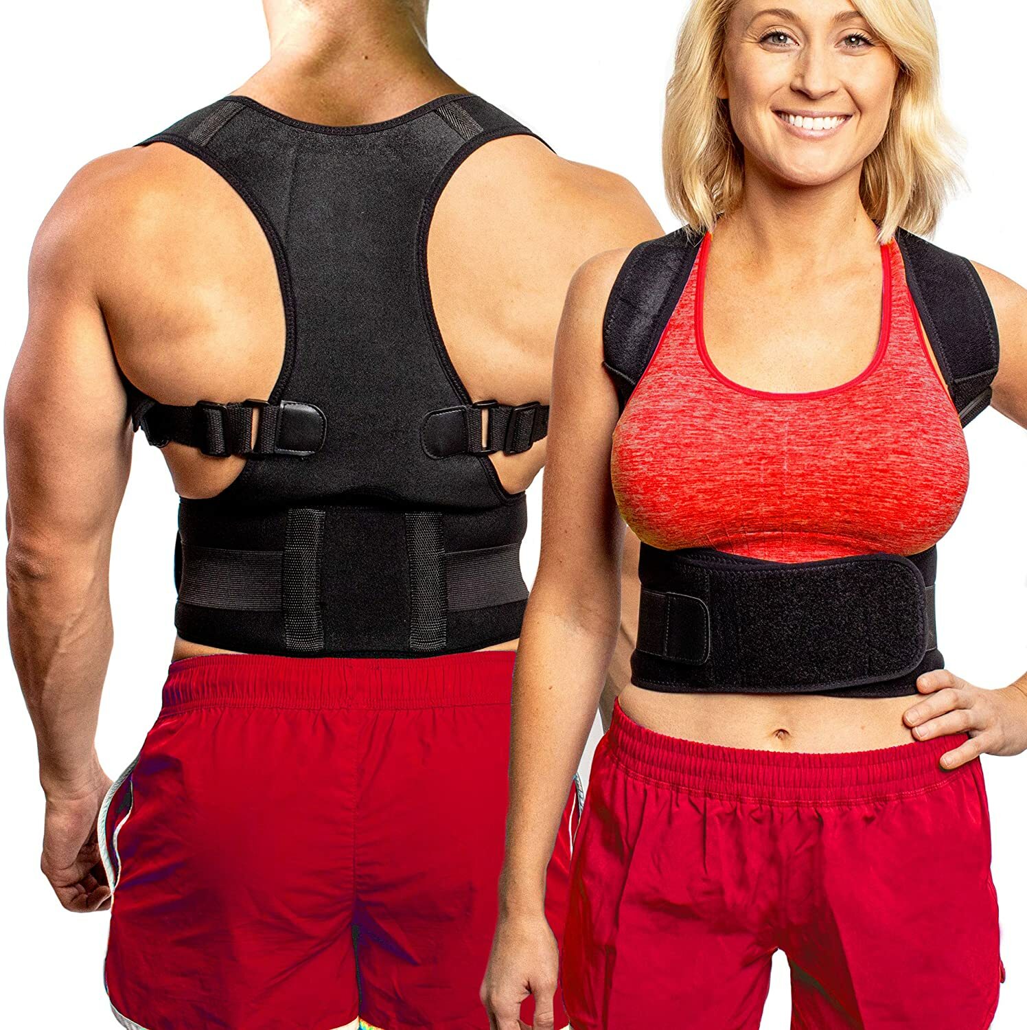 Back Brace Posture Corrector Black A9