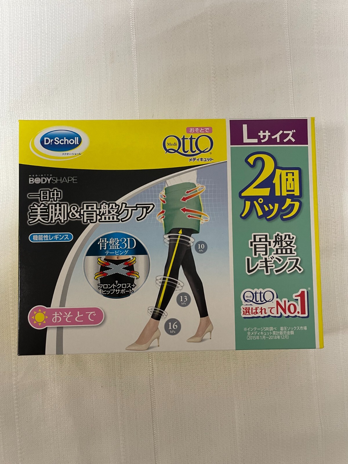 Pelvic Corrective Compression Socks MediQtto Body Shape L x 2 Made in Japan
