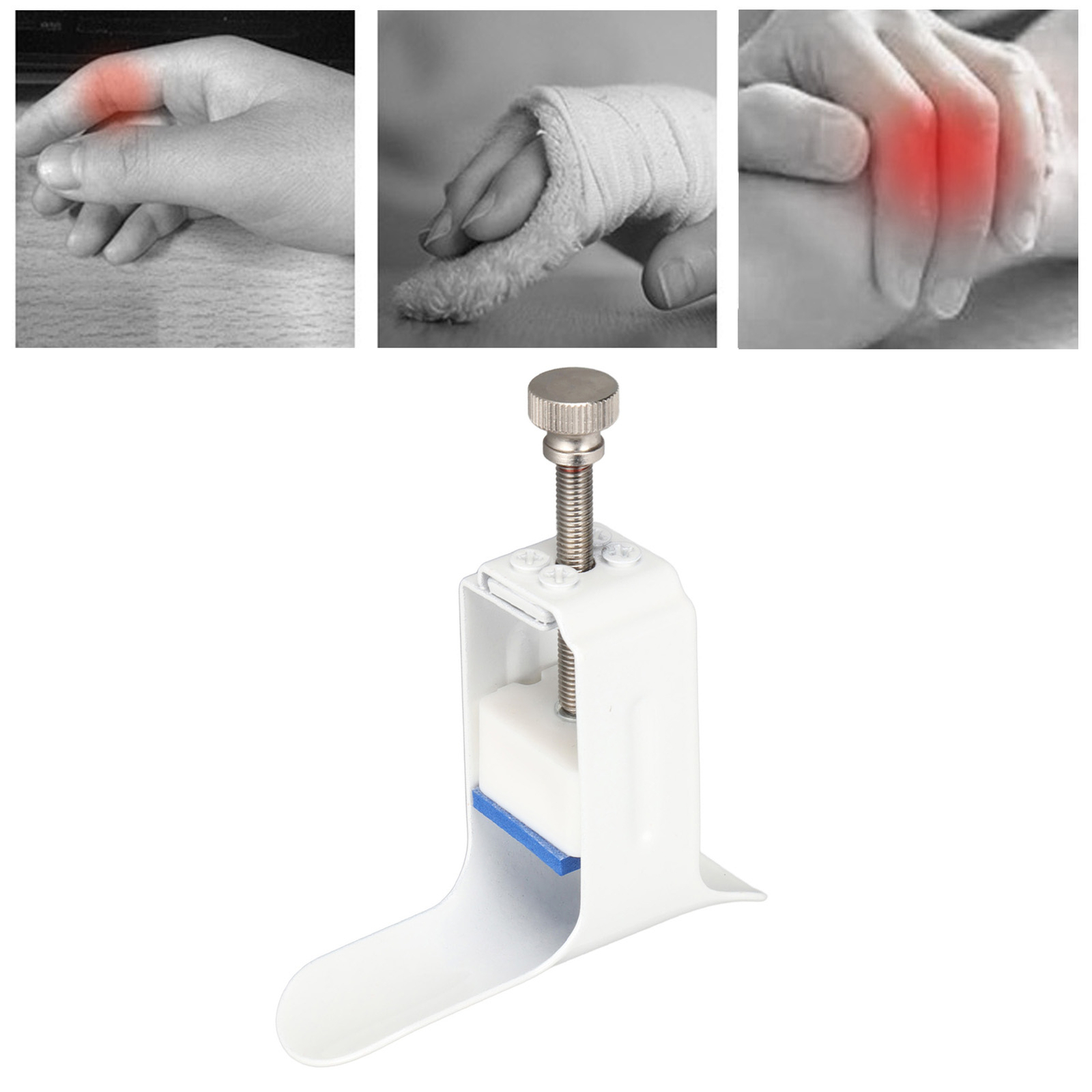 Finger Straightener Aluminum Alloy Adjustable Metal Finger Splint For Finger