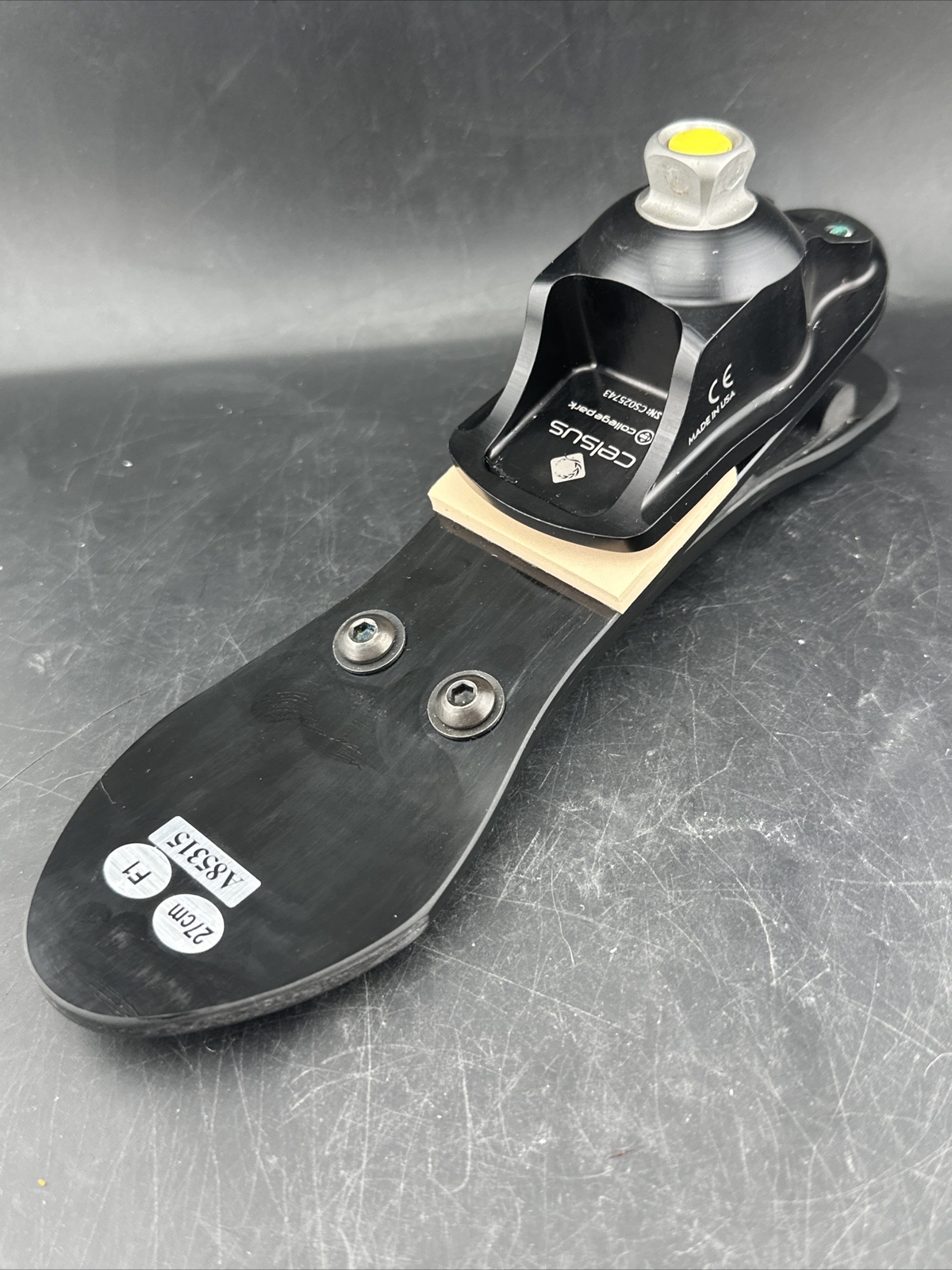 college park celsus prosthetic foot. Size 27. Category 1. Great Condition.