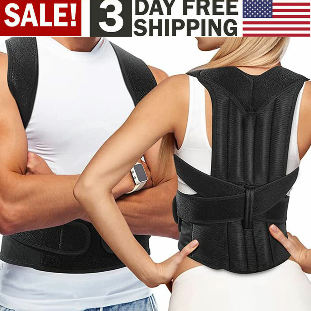 Back Brace Posture Corrector Full Support for Upper and Lower Back Belt (S-4XL)