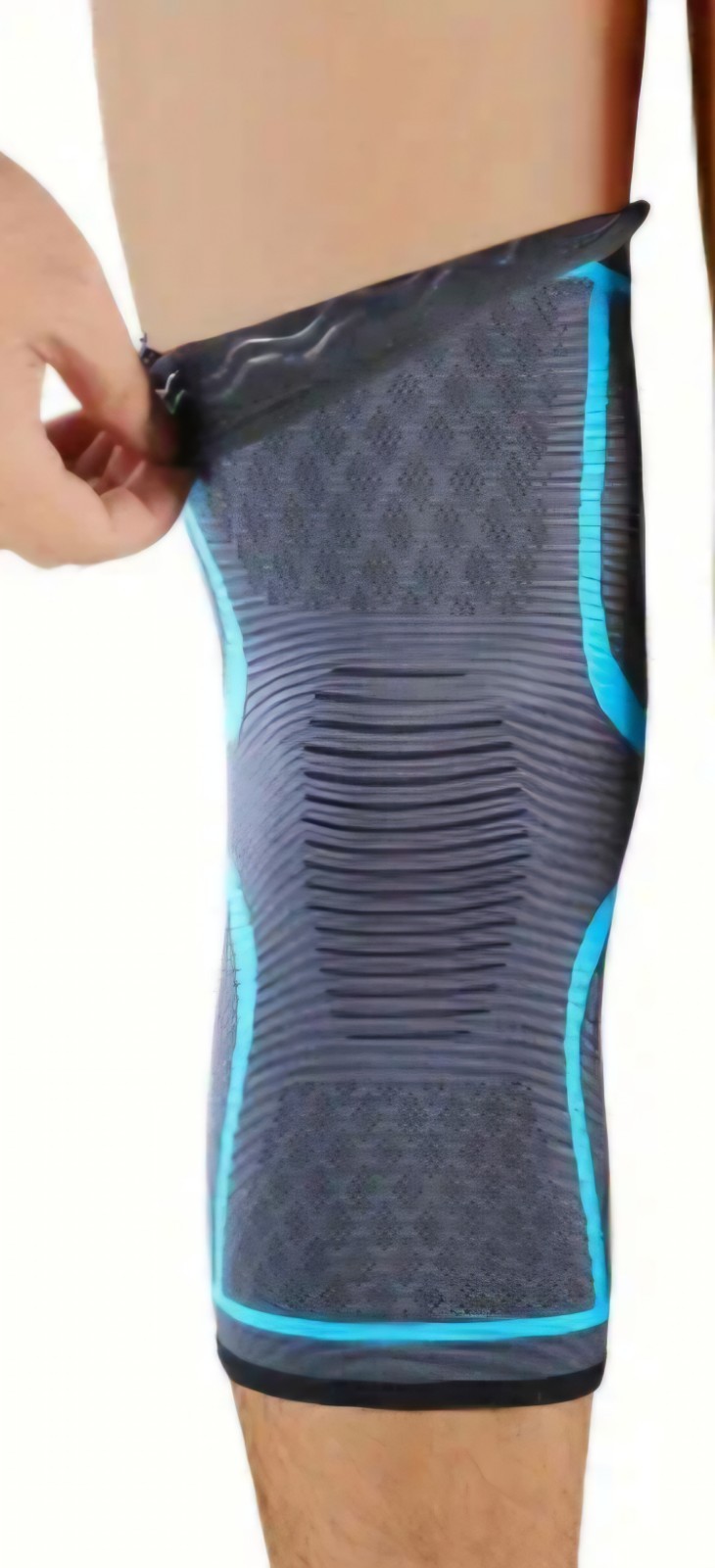 2x Knee Silicone Anti-slip Strip Compression Pad For Support And Protection