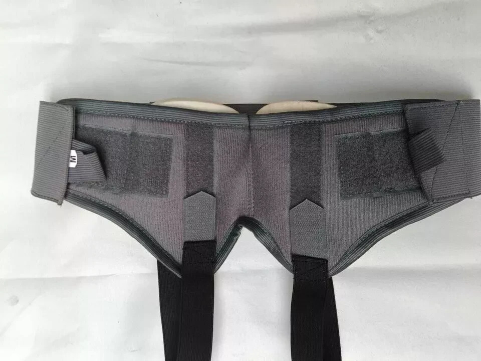 Double Inguinal Hernia Support Belt With Truss brace Adjustable