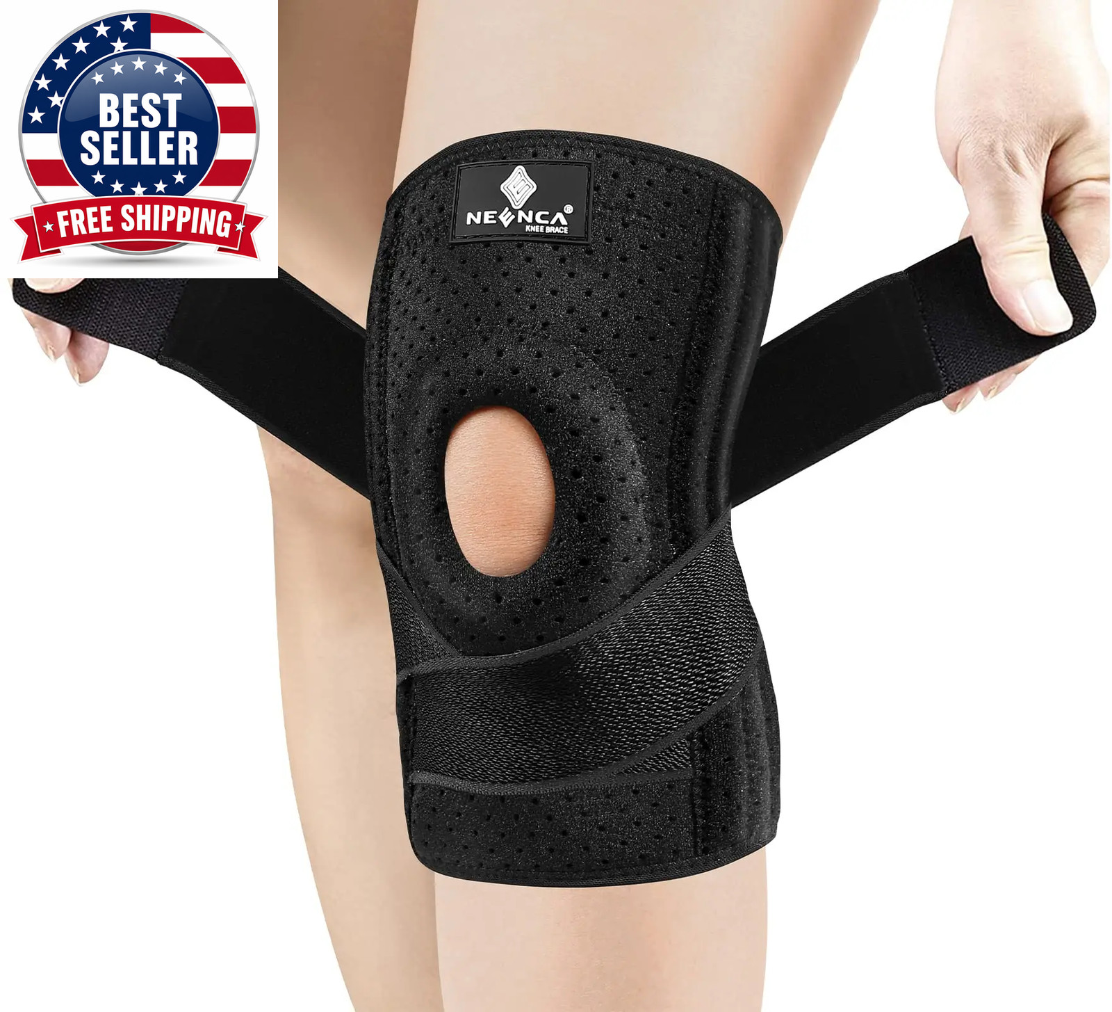 Knee Braces for Pain Men & Women with Patella Gel Pad Side Stabilizers, Arthriti
