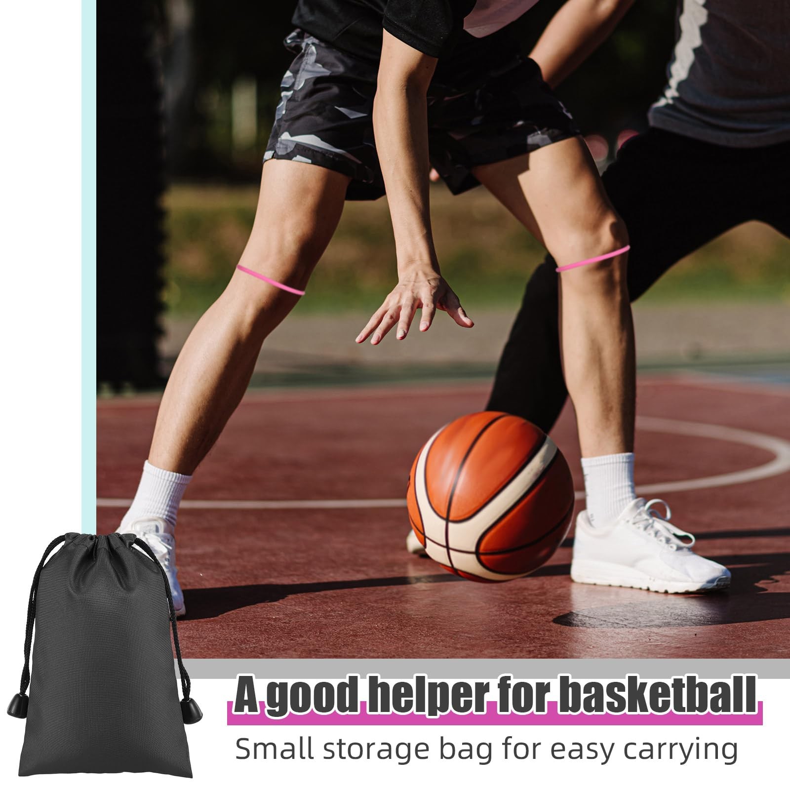 Knee Strap Patella Tendon Brace Support for Running Basketball Pain Relief M Bla
