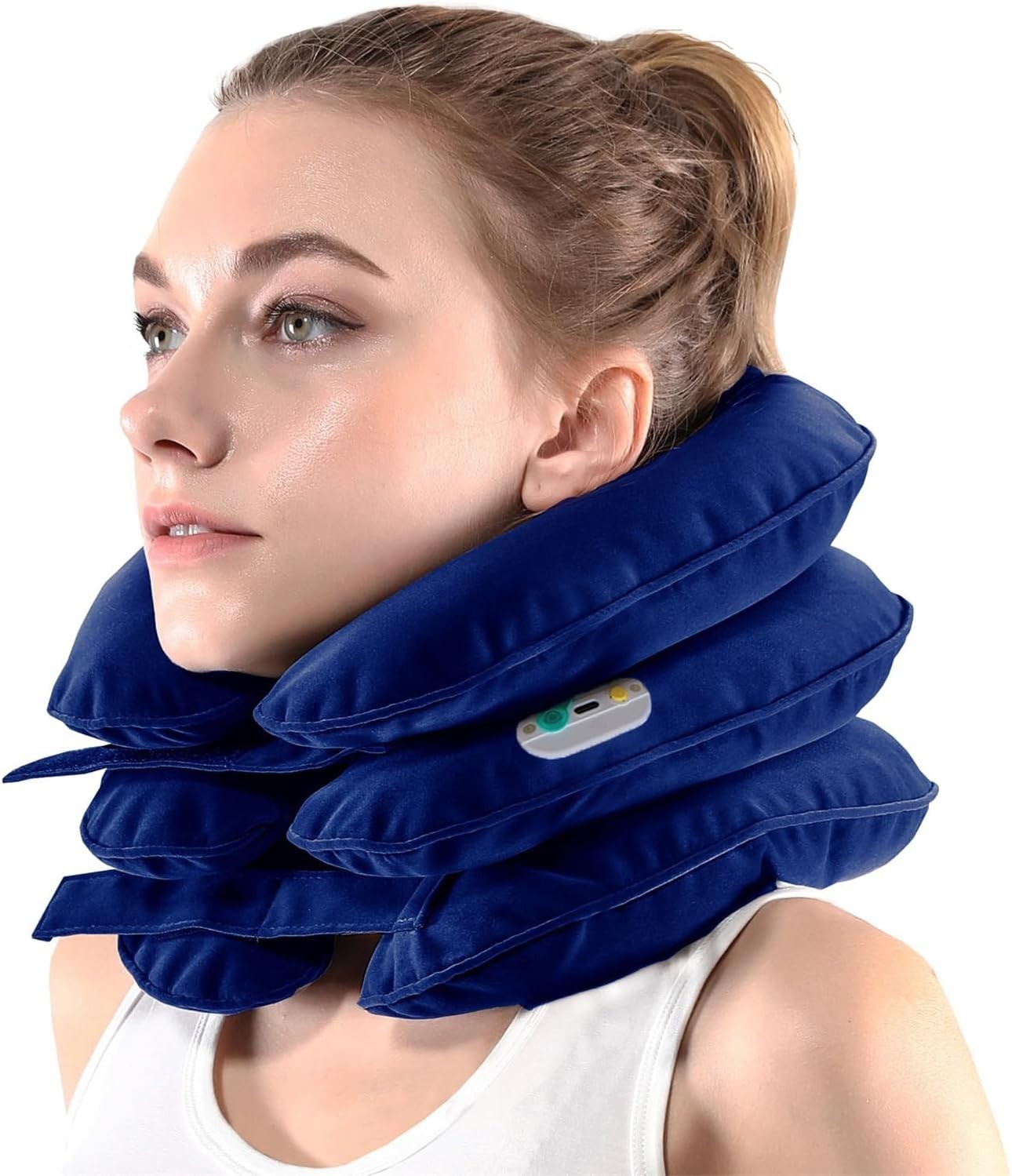 Electric Pump Cervical Neck Traction Device for Neck Pain Relief, One-Click-t…