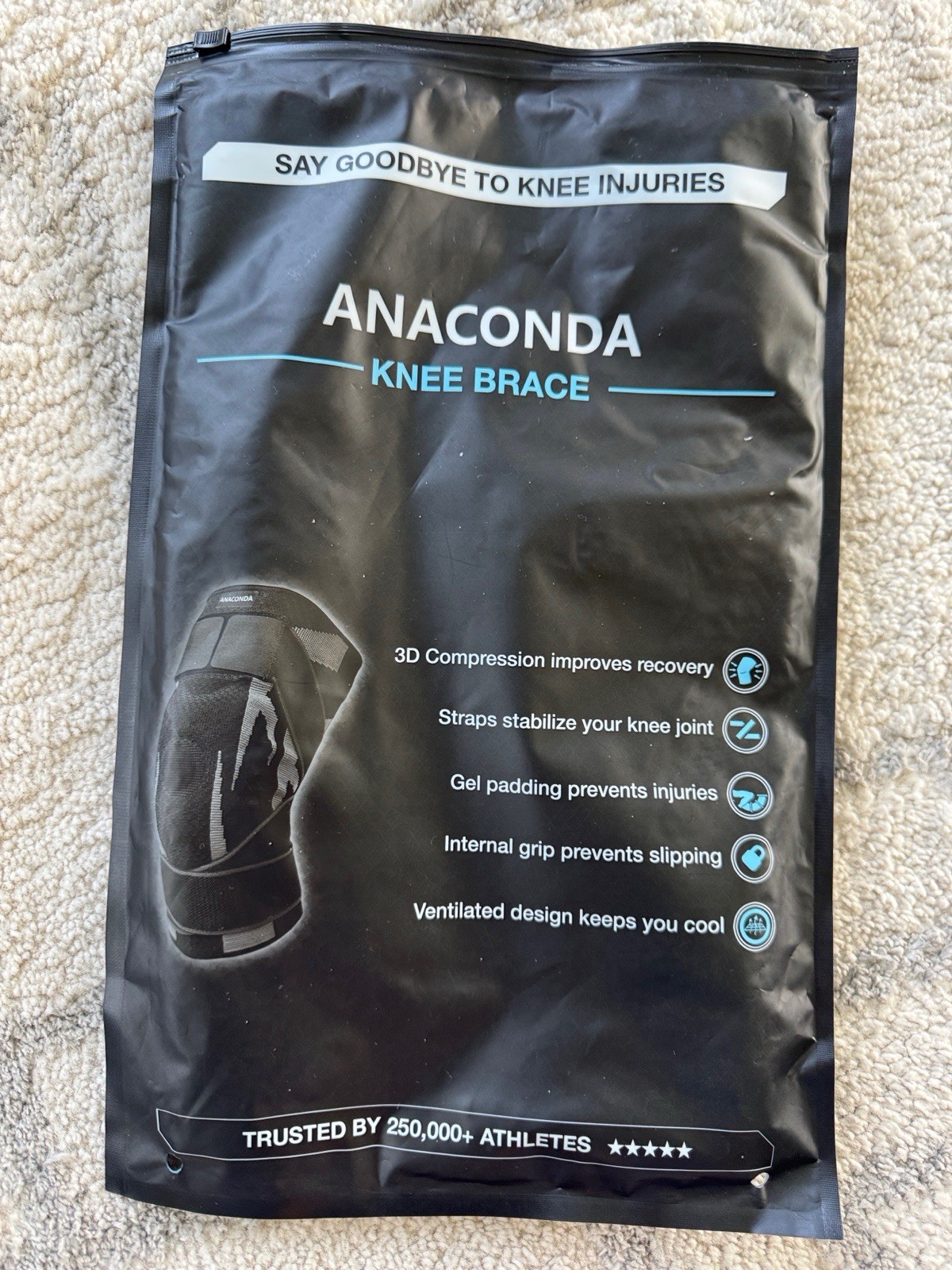 Anaconda Knee Brace With Stabilizer 3D V5 Sz XL new
