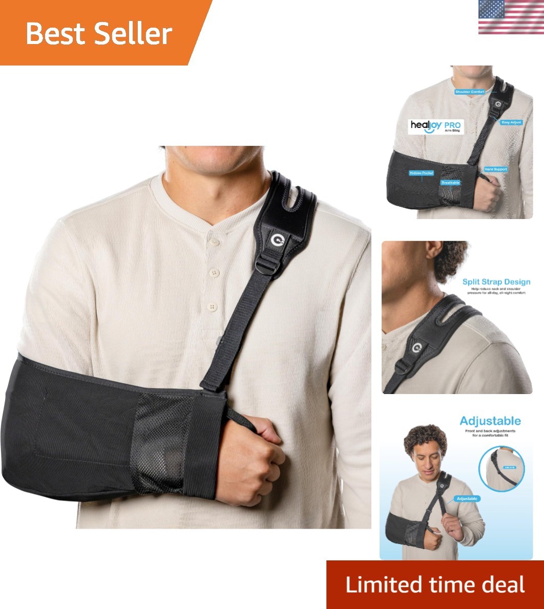 Adjustable Arm Sling for Shoulder Support – Perfect for Rotator Cuff Recovery