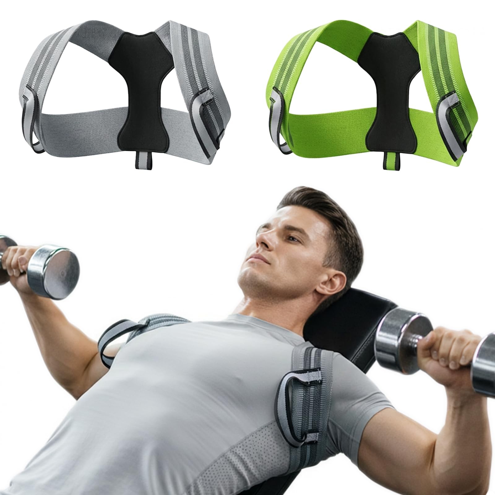 -Gym Back Posture Corrector for men to Open Shoulders, 8cm Ultra-Wide No-Digg…
