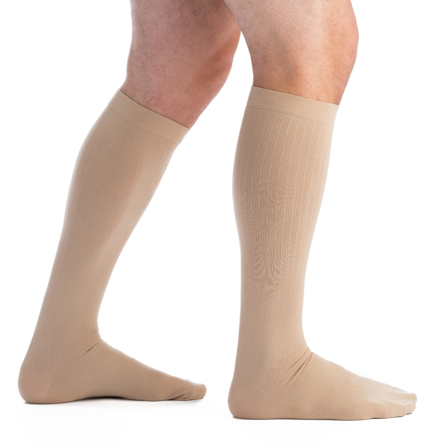 Mens USA Made Knee High 8-15 mmHg Graduated Compression Socks Mild Pressure