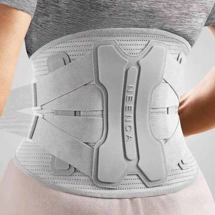 NEENCA Back Brace Pain Relief Bionic Support System UNISEX Gray Size 2XL