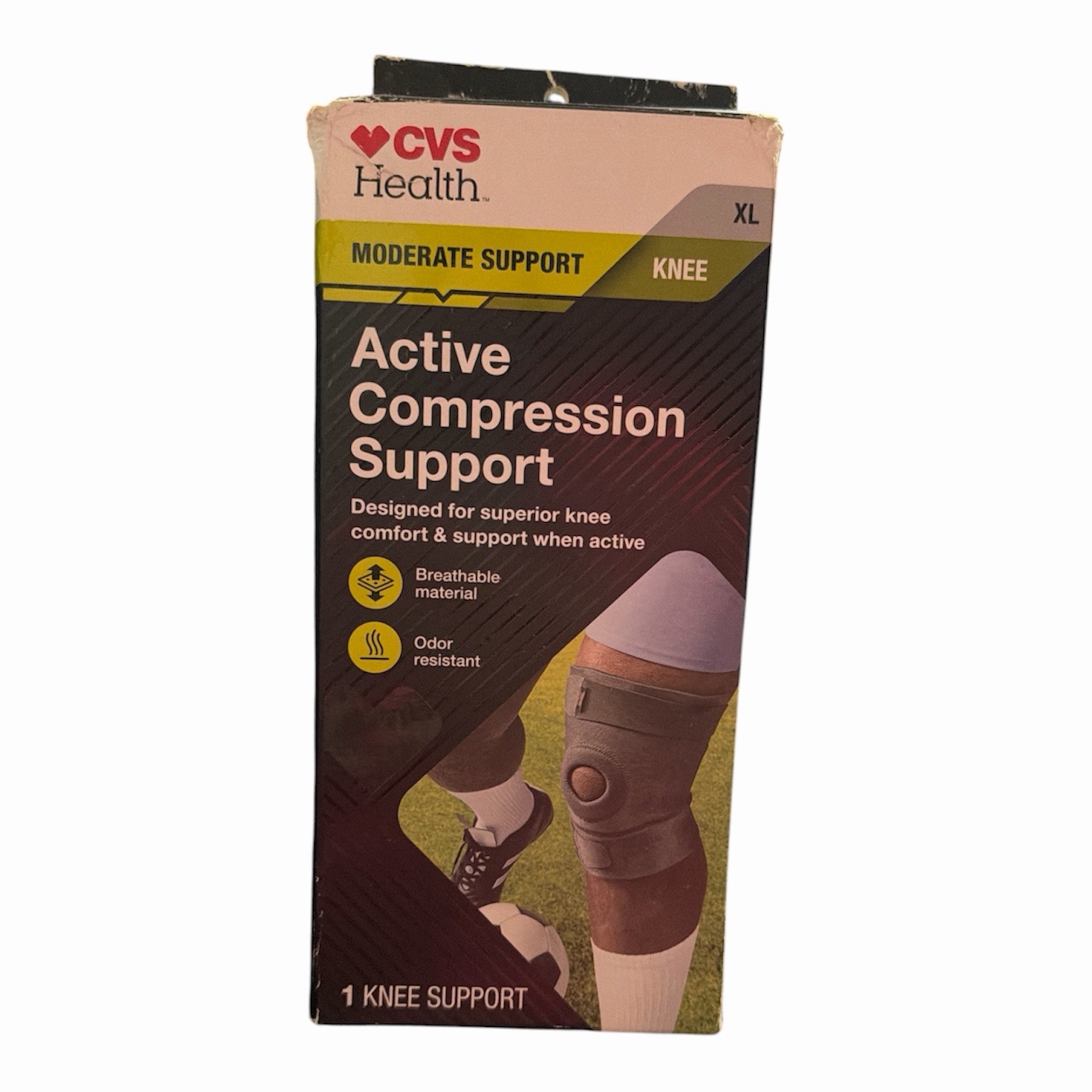 CVS Health Active Compression Knee Moderate Support Size XL. NEW