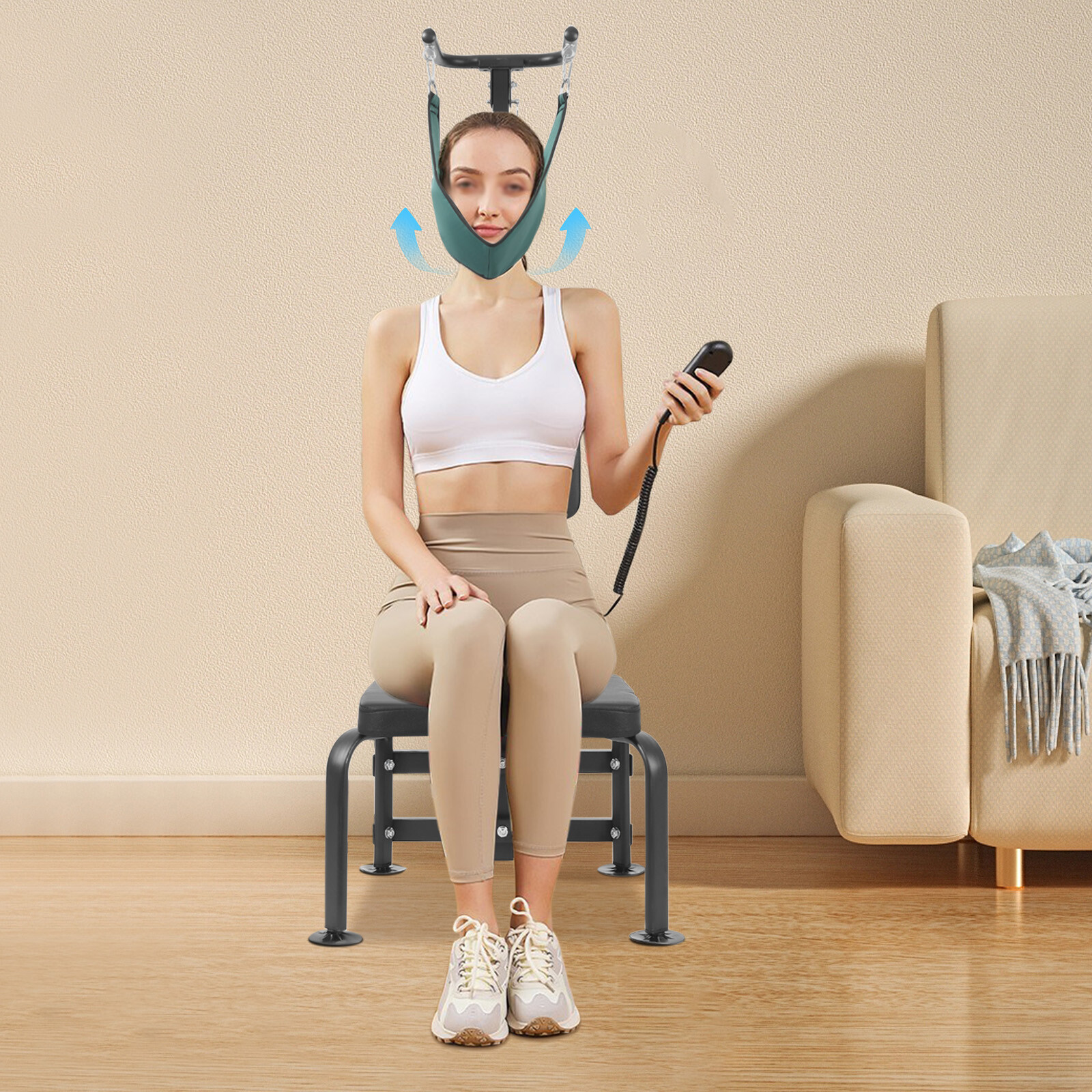 Neck Stretching Training Equipment Electric Stretcher Cervical Traction Device