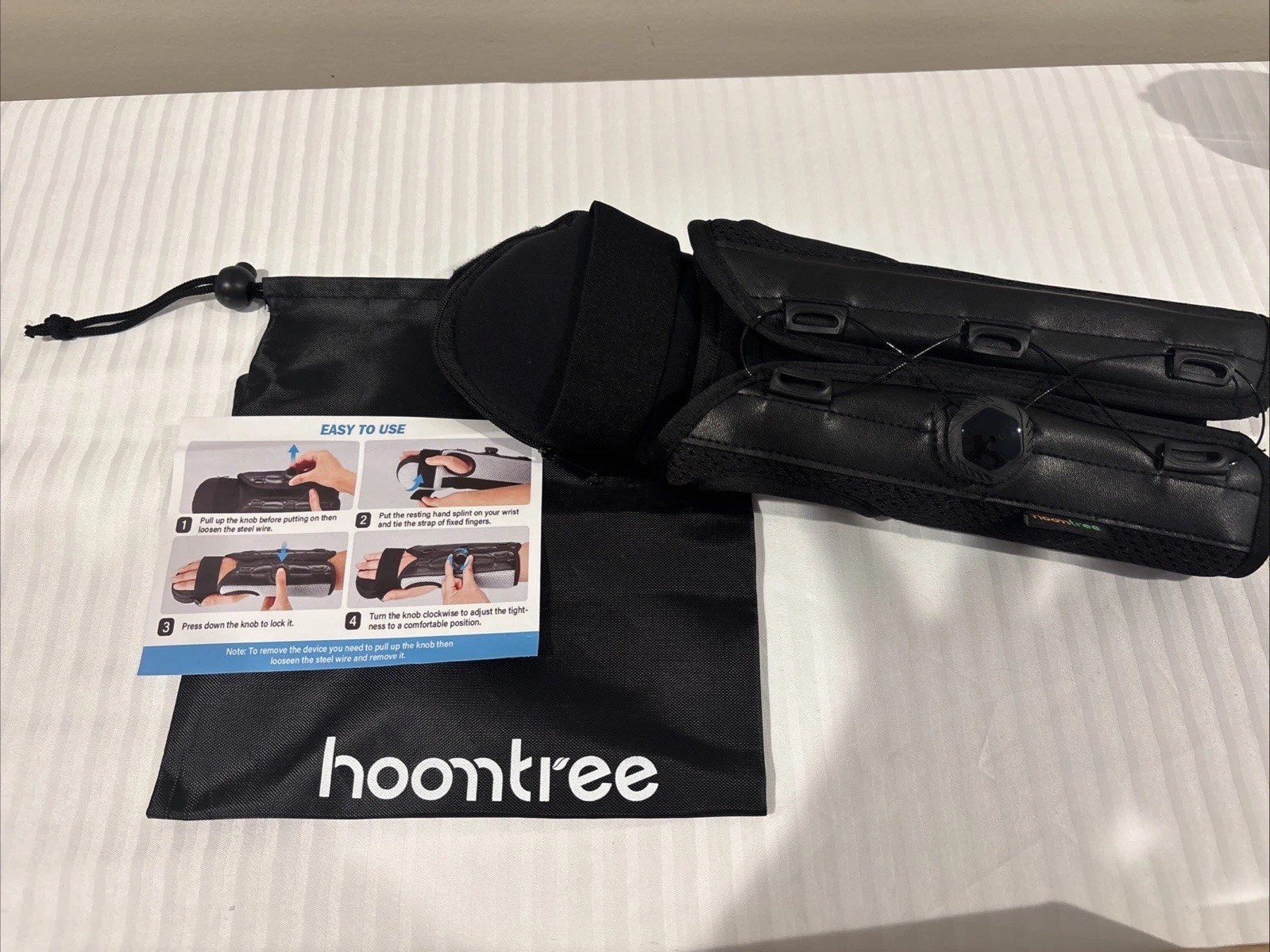 HOOMTREE MEDIUM Stroke Resting Hand Splint Brace for Pain Relief, Gray BRAND NEW