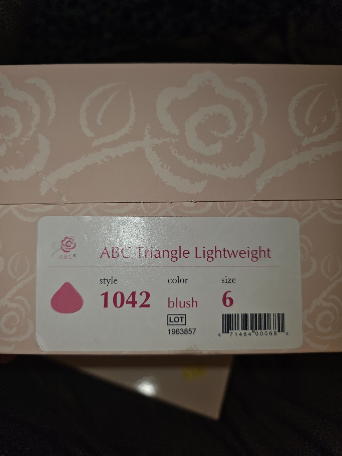 ABC Triangle Lightweight Breast Prosthesis Blush Size 6 MPN 1042