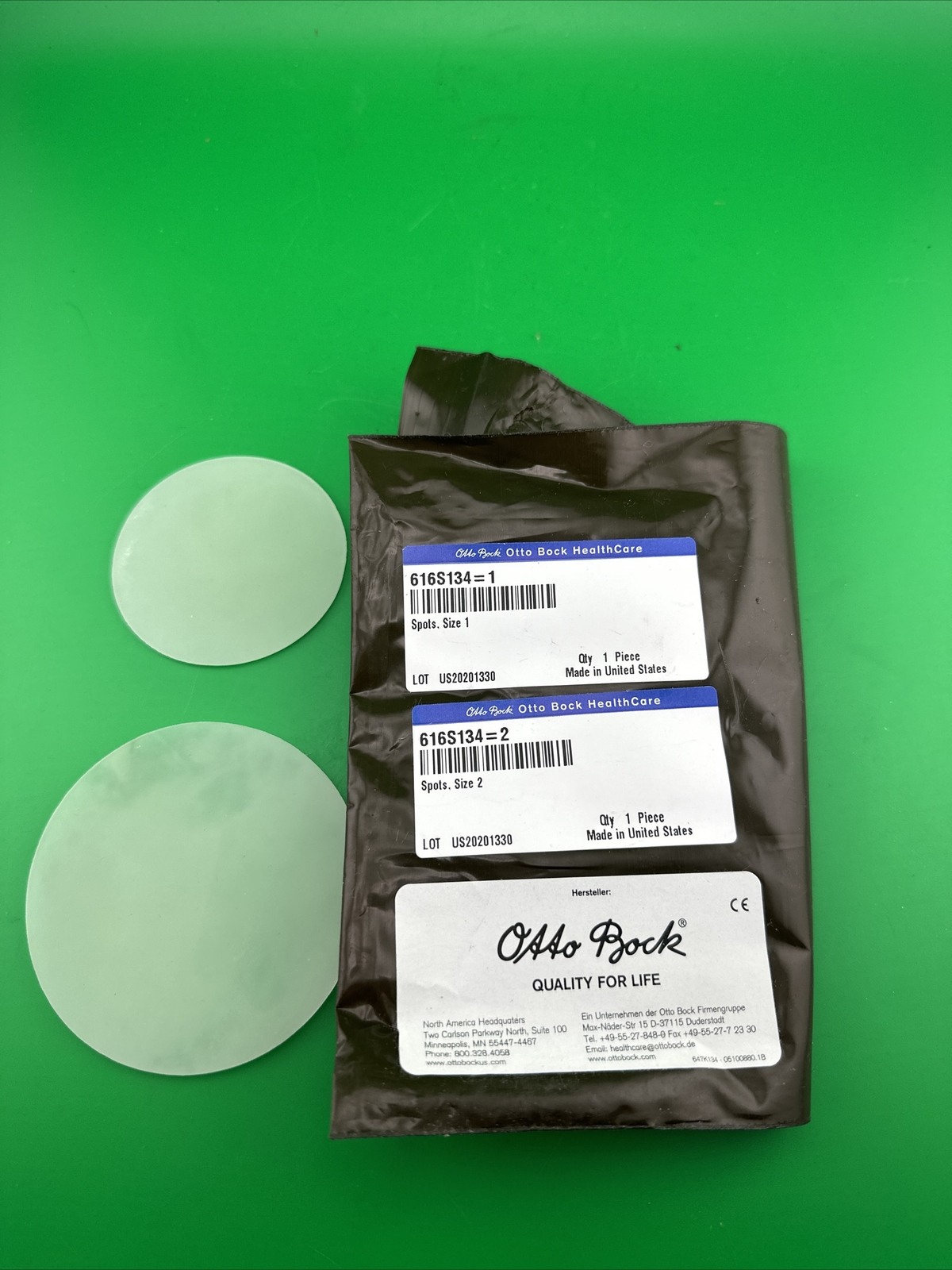 Ottobock Otto Bock Fitting Kit. Socks Sheaths Urethane Dots Carrying Bag