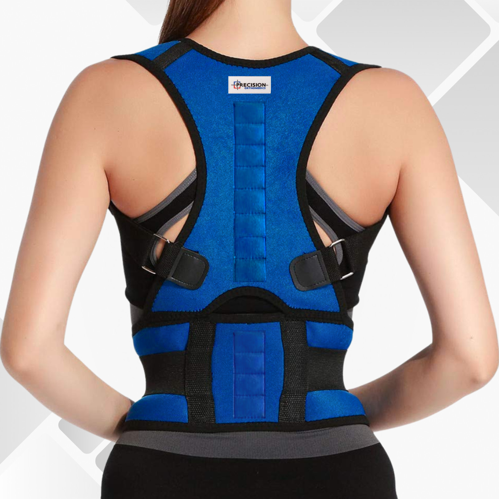 NEOPRENE MAGNETIC POSTURE CORRECTOR BAD BACK LUMBAR SHOULDER SUPPORT BELT BRACE