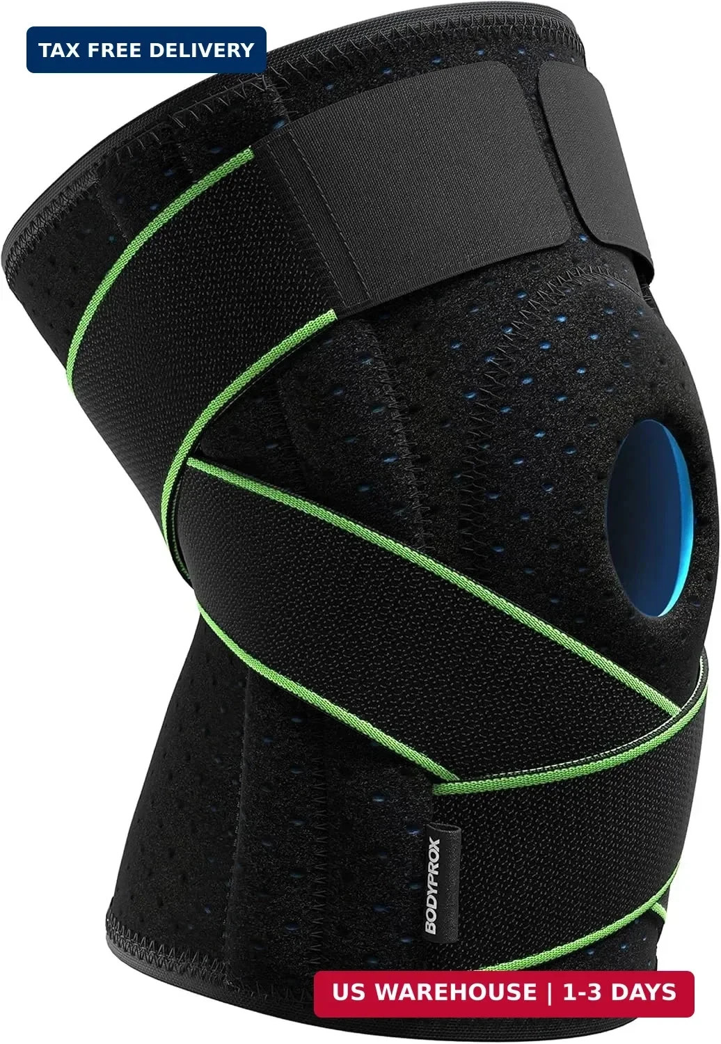 Bodyprox Knee Brace w/ Side Stabilizers & Patella Gel Pads for Knee Support S/M