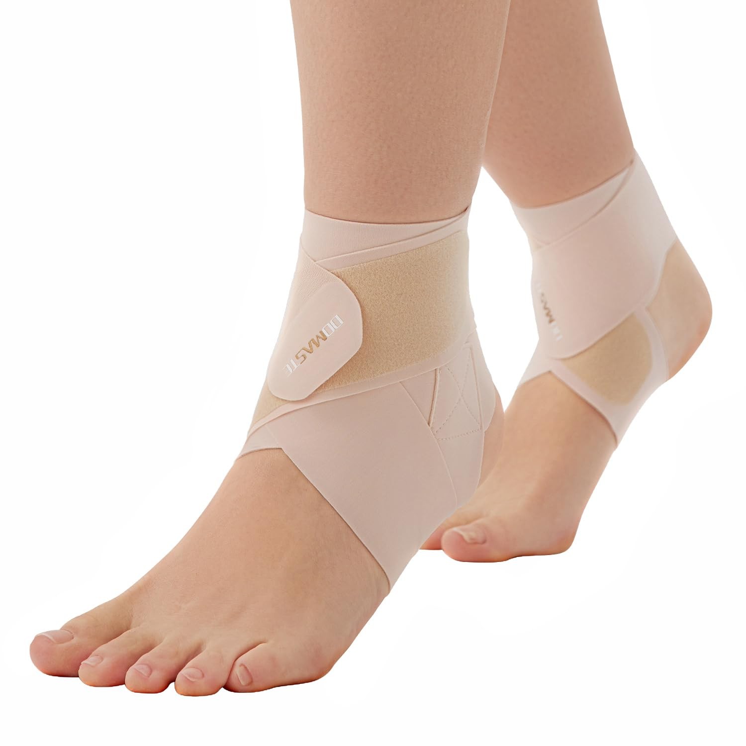 Ultra Thin Ankle Wraps Brace for Men ＆ Women, 2 Pack, Misty Rose