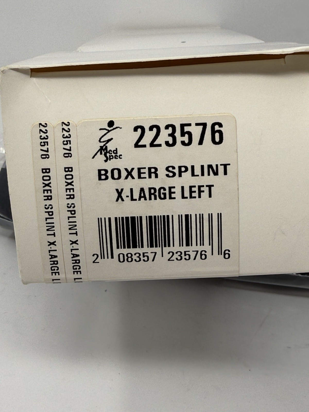 MedSpec Boxer Splint X-Large Left Clamshell Closure New Free Shipping