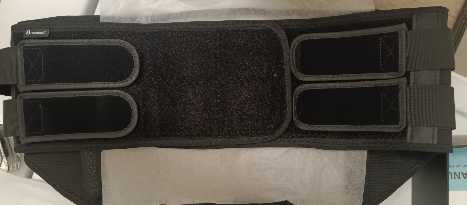 BRACEPOST Lower Back Brace, Adjustable Hot/Cold Pack, One Size fits all